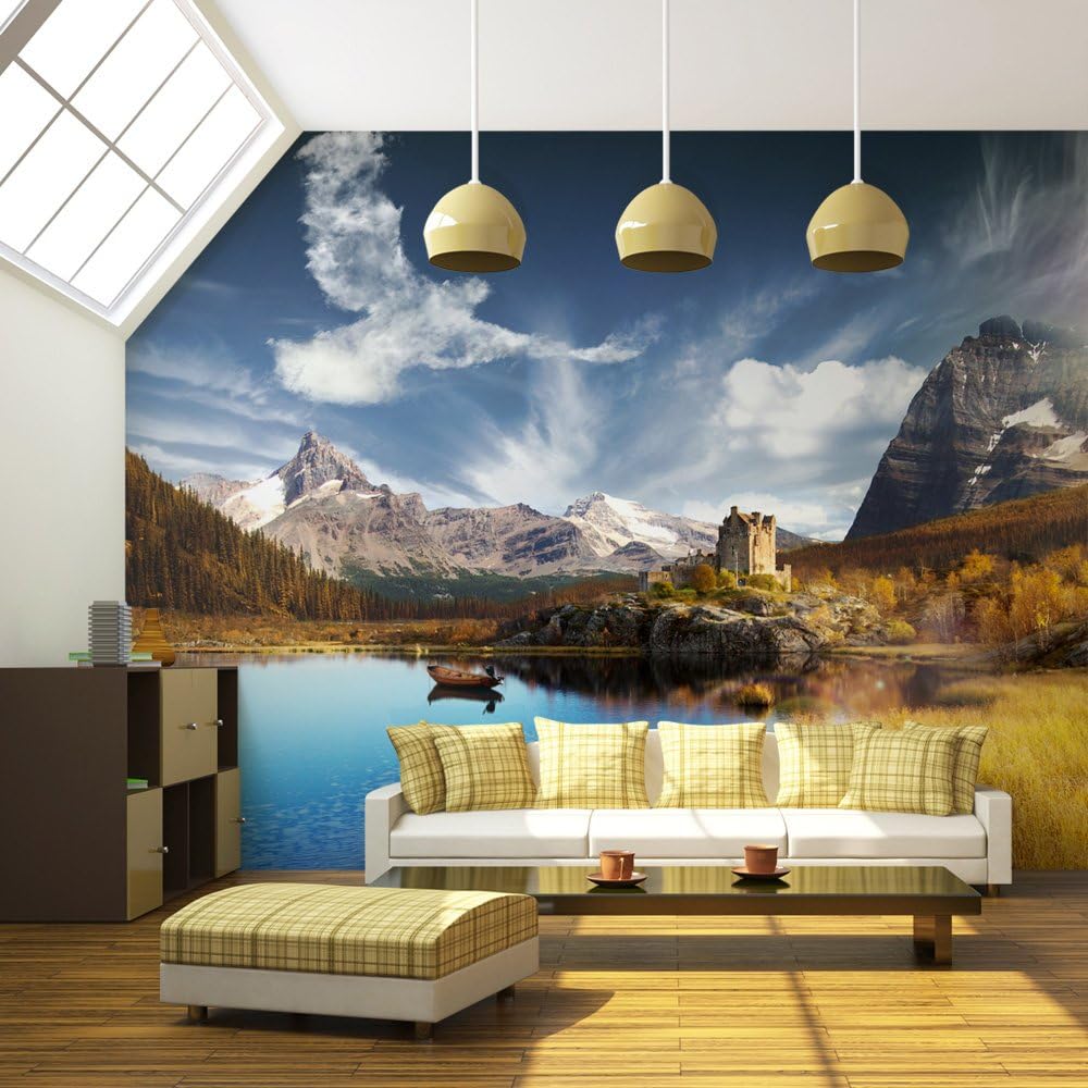 artgeist Wall Mural Landscape 118×91 in – XXL Non-Woven Wallpaper Fleece Wall Decor Photo Print Picture Image Design Home Decoration Nature Lake
