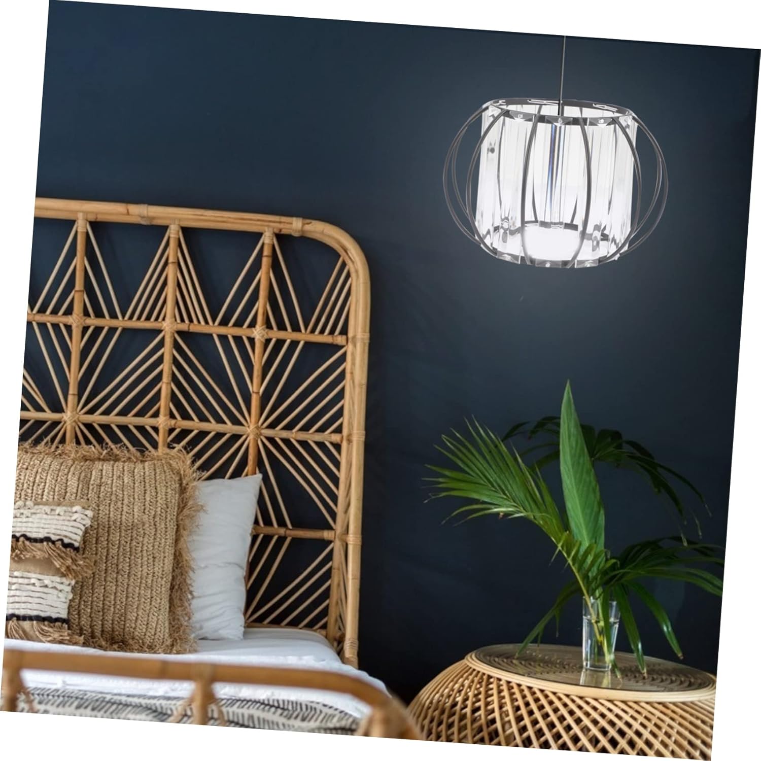 DOITOOL 2 unids pantalla de cristal lámpara colgante pantalla de pared pantalla de cristal lámpara colgante lámpara lámpara colgante lámpara