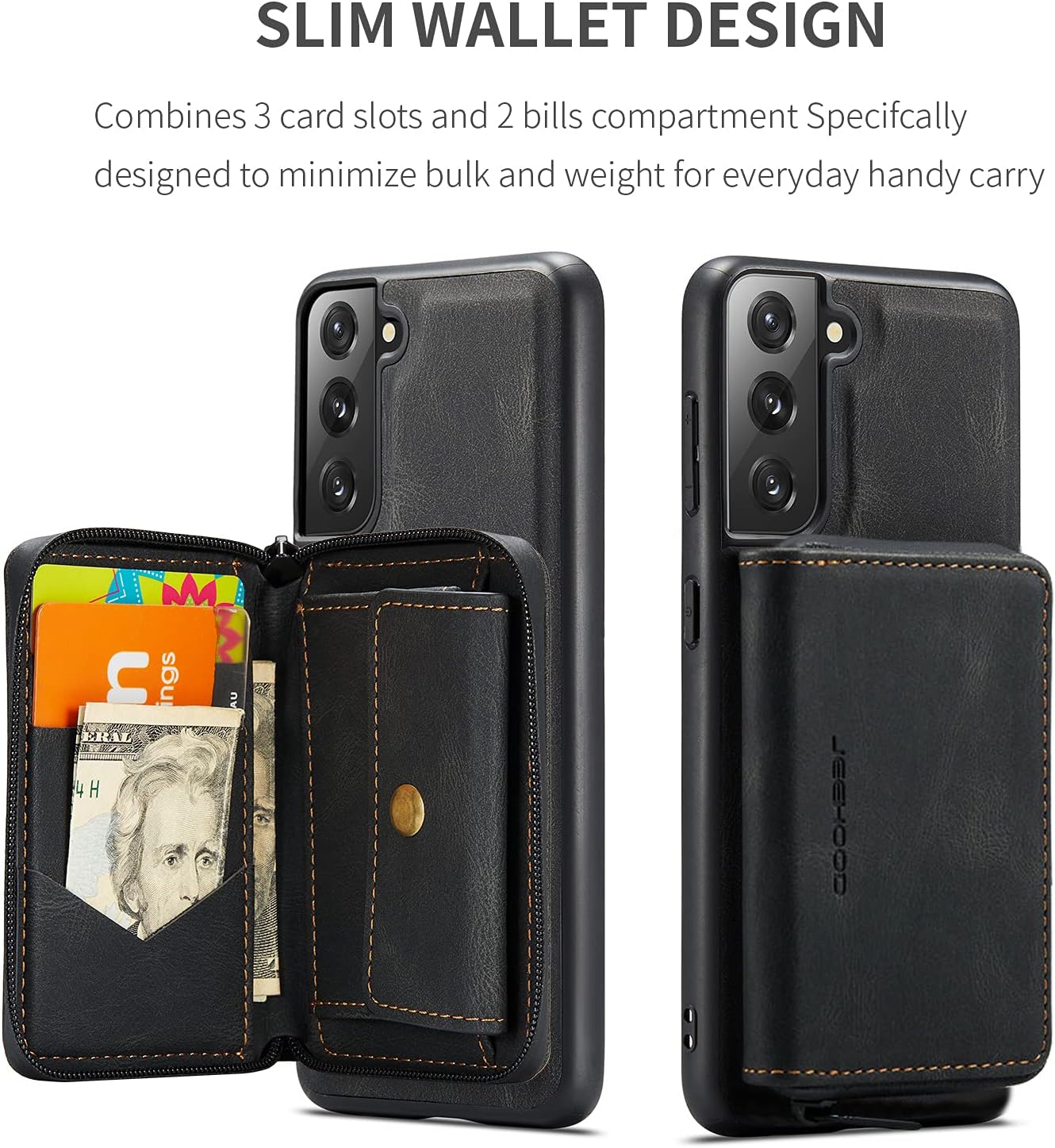 Asuwish Funda de teléfono para Samsung Galaxy S22 5G Funda tipo cartera con protector de pantalla de vidrio templado y soporte para tarjeta de