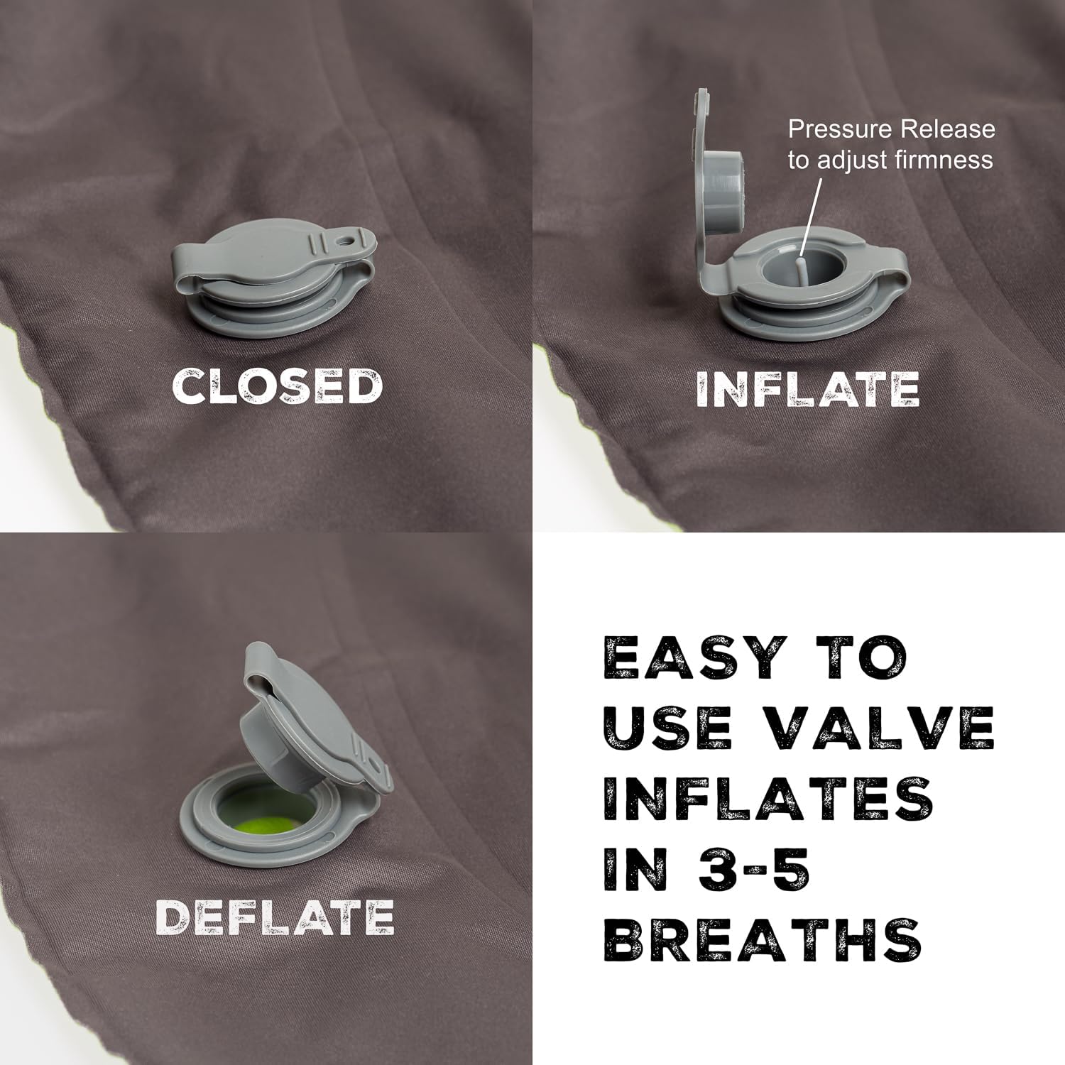 Almohada inflable para campamento ligera, compacta, compresible, impermeable, almohada de camping de firmeza ajustable, para dormir durante viajes,