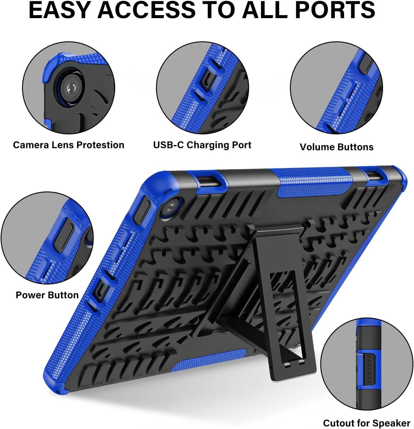 ROISKIN Funda para Tienda Kindle Fire Max 11 (versión 2023 de 13 generación), doble capa, resistente, a prueba de golpes, resistencia a los
