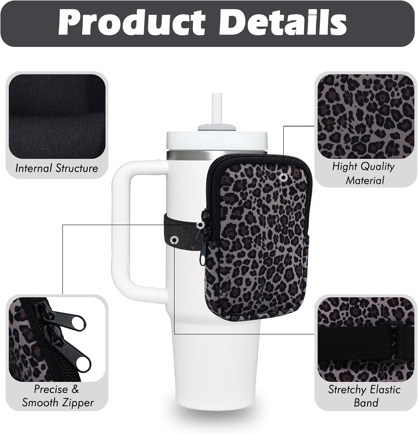 Bolsa para botella de agua para Stanley Gym Stanley Cup Accesorios para mujer Quencher Adventure 40oz IceFlow 20oz 30oz Bolsa para vasos con asa