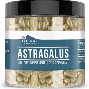 Earthborn Elements Extracto de astrágalo 200 cápsulas, puro y sin diluir, sin aditivos Earthborn Elements Extracto de astrágalo 200 cápsulas, puro y sin diluir, sin aditivos