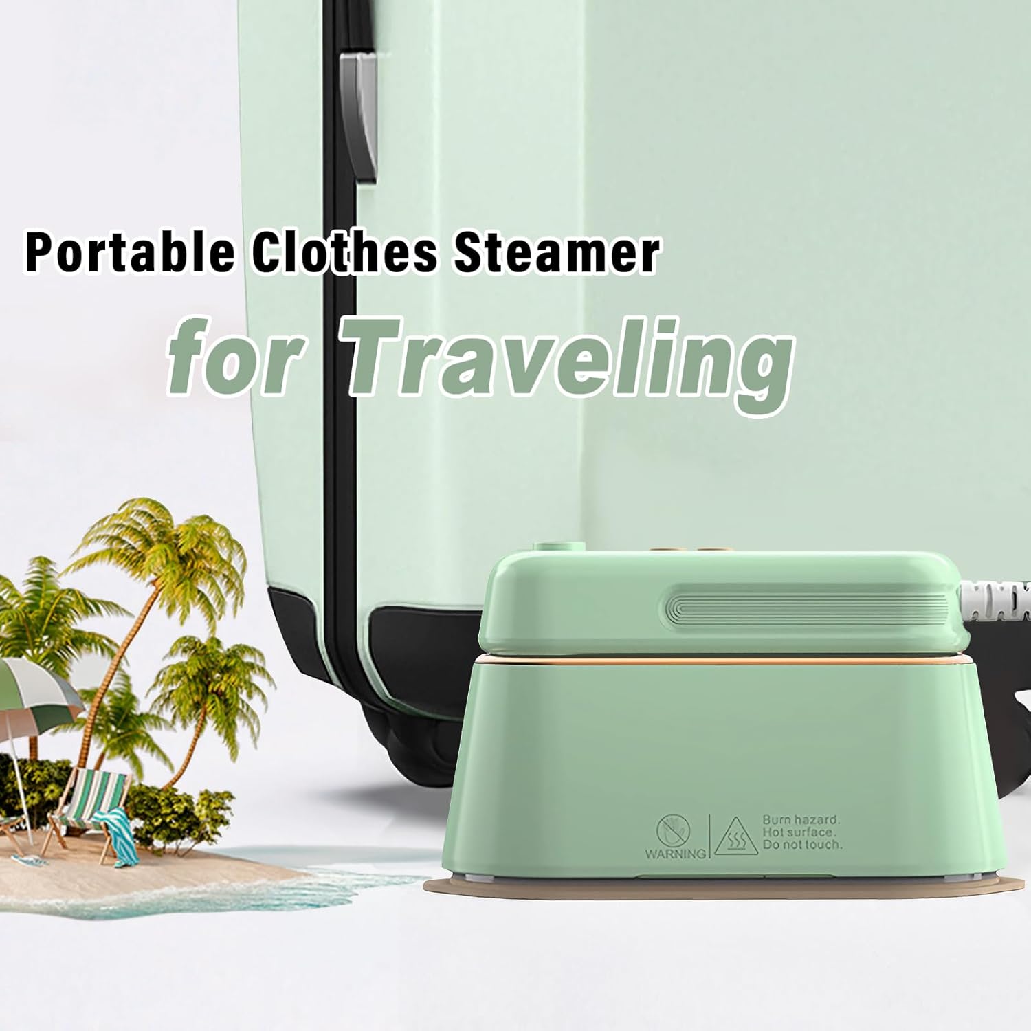 Plancha plegable para ropa con 2 niveles de vapor 2024, planchas portátiles de 1100 W para ropa de viaje, planchado en seco, máquina de planchar de