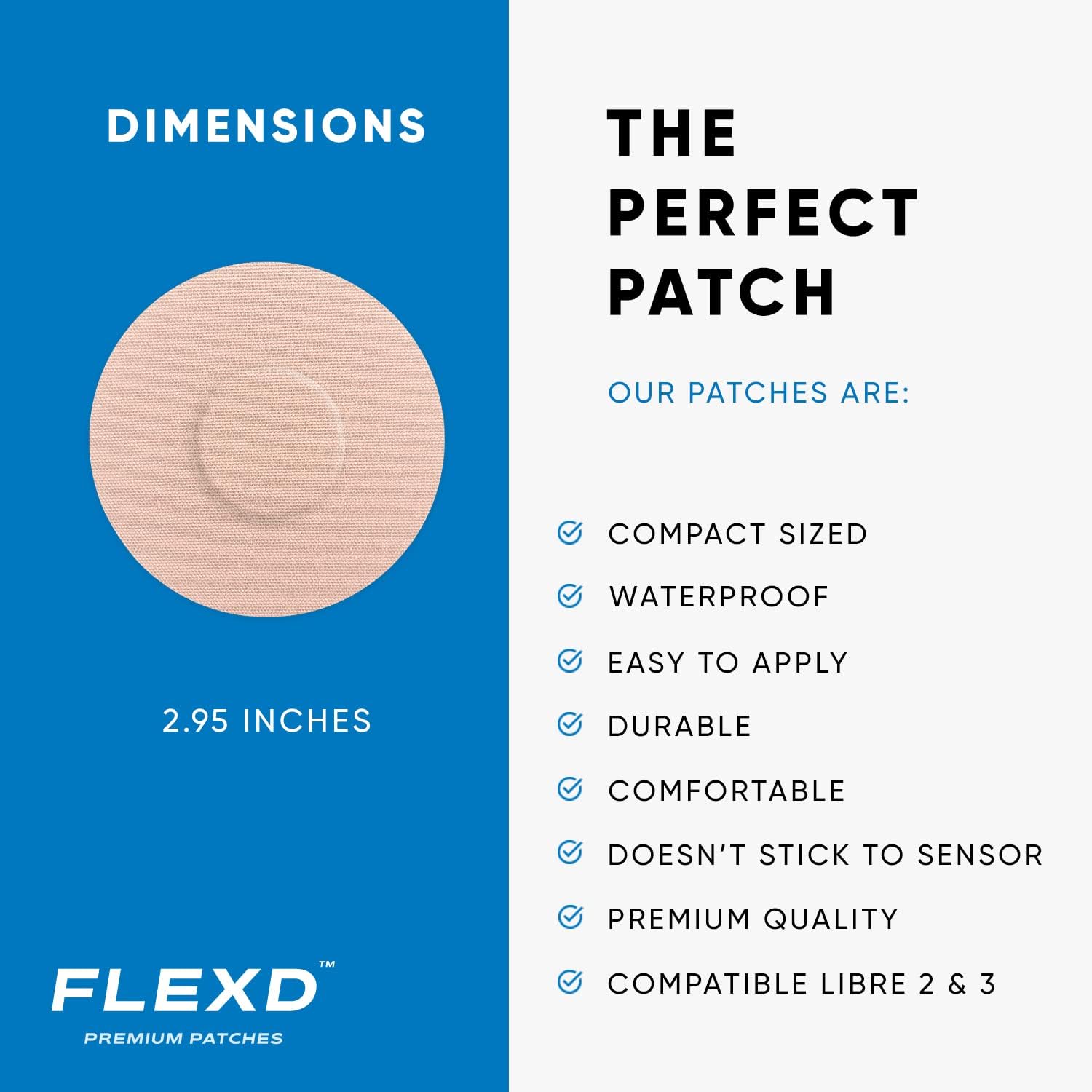 Cubiertas de sensor impermeables Freestyle para Libre 2 y 3 – (30 piezas) – Cubiertas de sensor Libre 3 – Parches Adhesivos CGM – Sin adhesivo en el