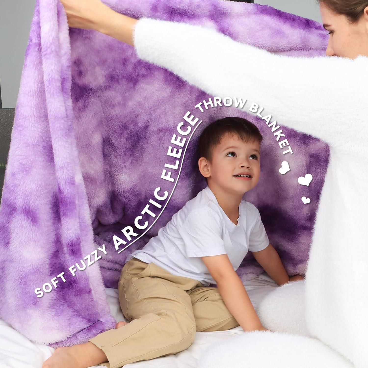 MUGD Mantas suaves mullidas de forro polar para cama individual, manta cálida para cama