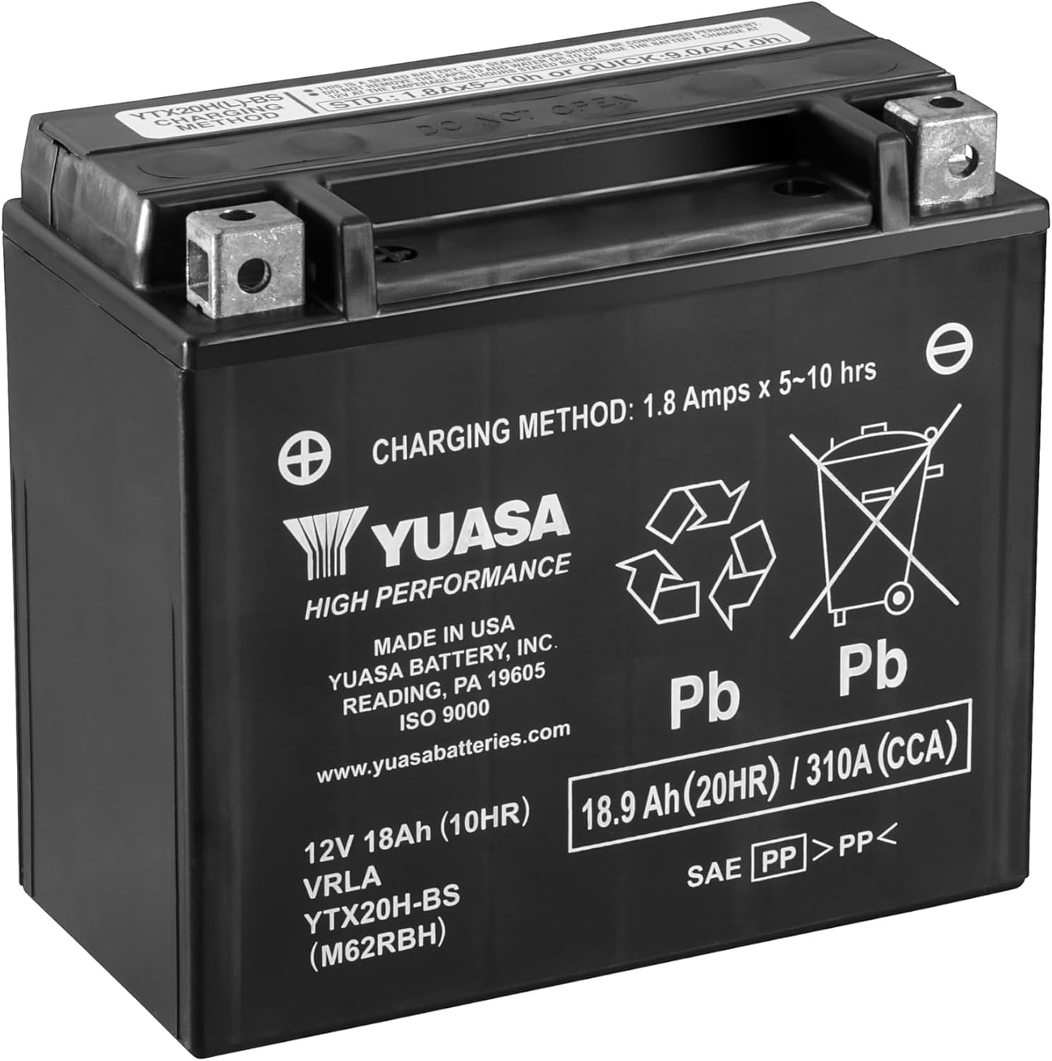Yuasa Batería YTX20H-BS