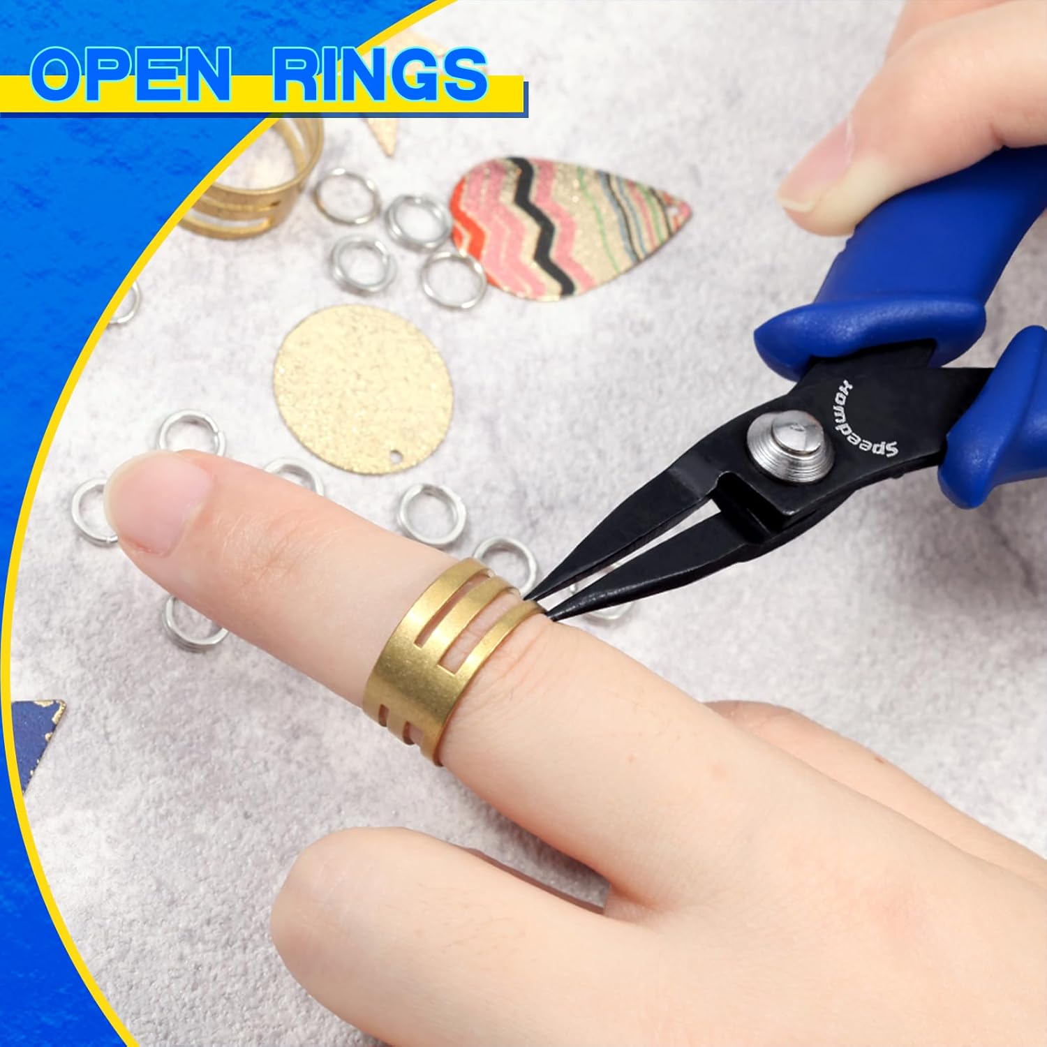 SPEEDWOX Mini alicates de nariz de aguja para la nariz, alicates planos y lisos de mandíbula de 5-12 pulgadas, alicates en miniatura micro pequeños,