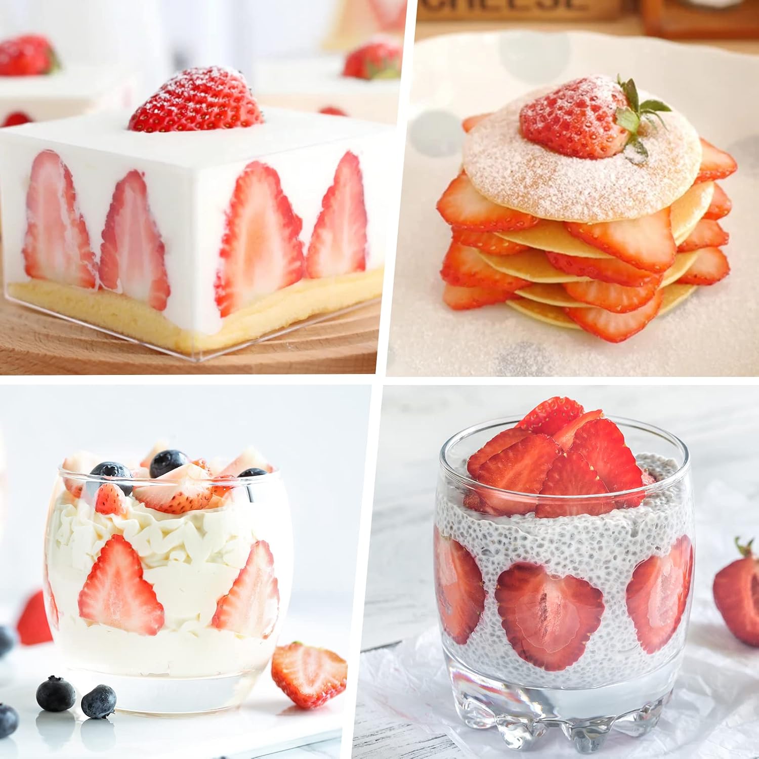 2 piezas de fresas, cortador de frutas, cortador de huevos de frutas para niños, utensilios de cocina, herramienta cortadora de fresas vegetarianas
