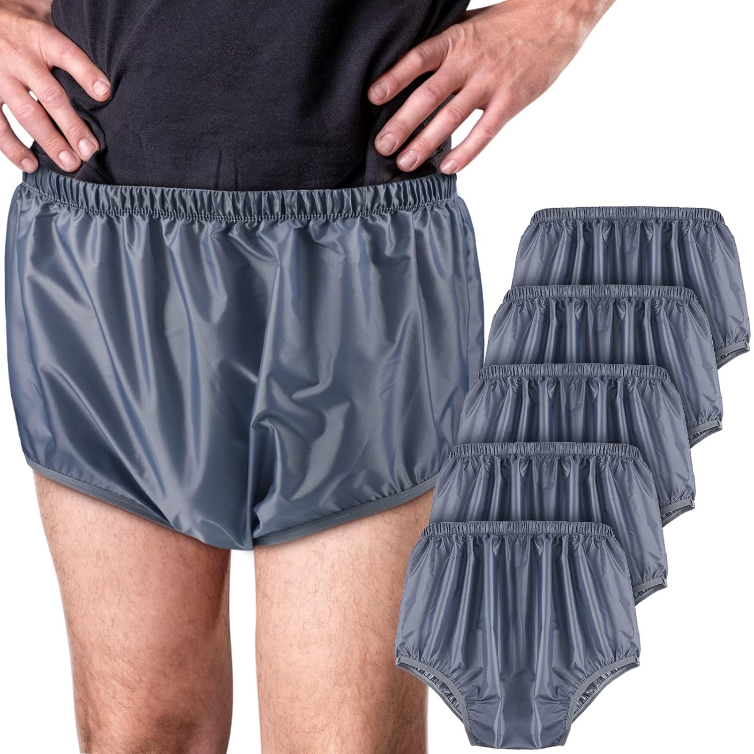 Ropa interior para adultos, a prueba de fugas, para incontinencia, lavable, de bajo ruido, reutilizable, impermeable, pantalones para adultos, para