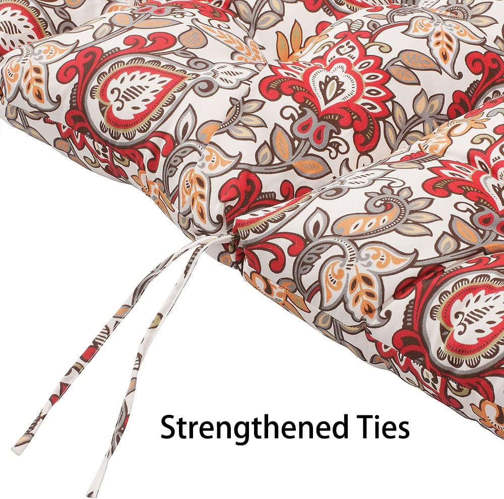 Magpie Fabrics Juego de 2 cojines para silla de respaldo alto para interiores y exteriores, impermeables, para asientos profundos, para tumbona