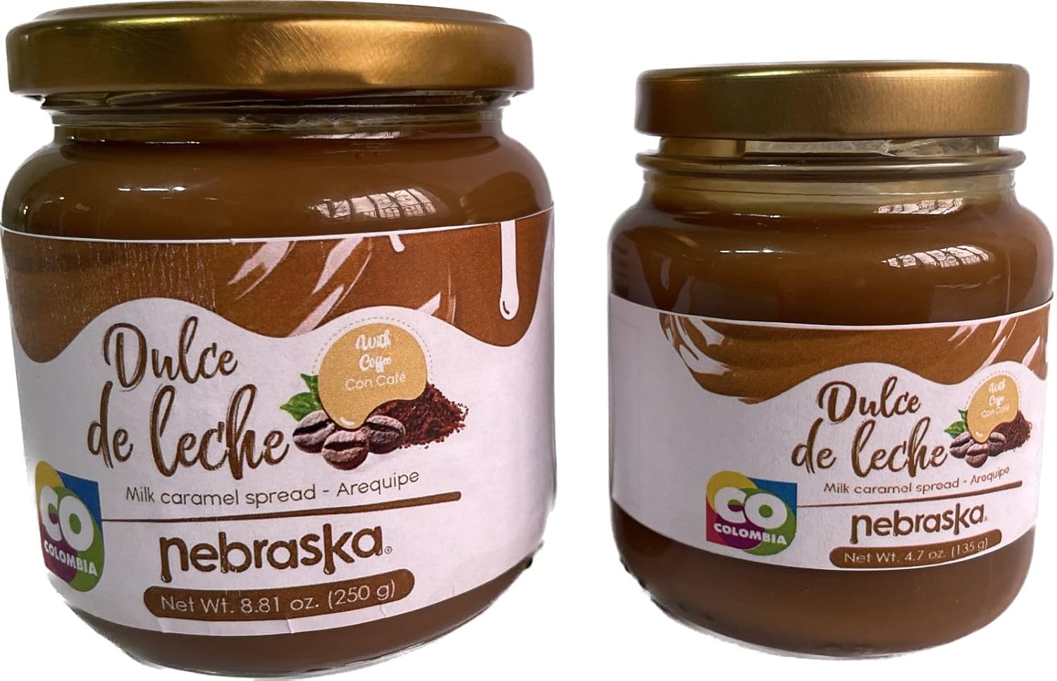 Nebraska Arequipe, Dulce de leche, Cajeta Milk Caramel untar.Ingredientes naturales y nutrientes para un sabor único. Su elaboración a base de leche