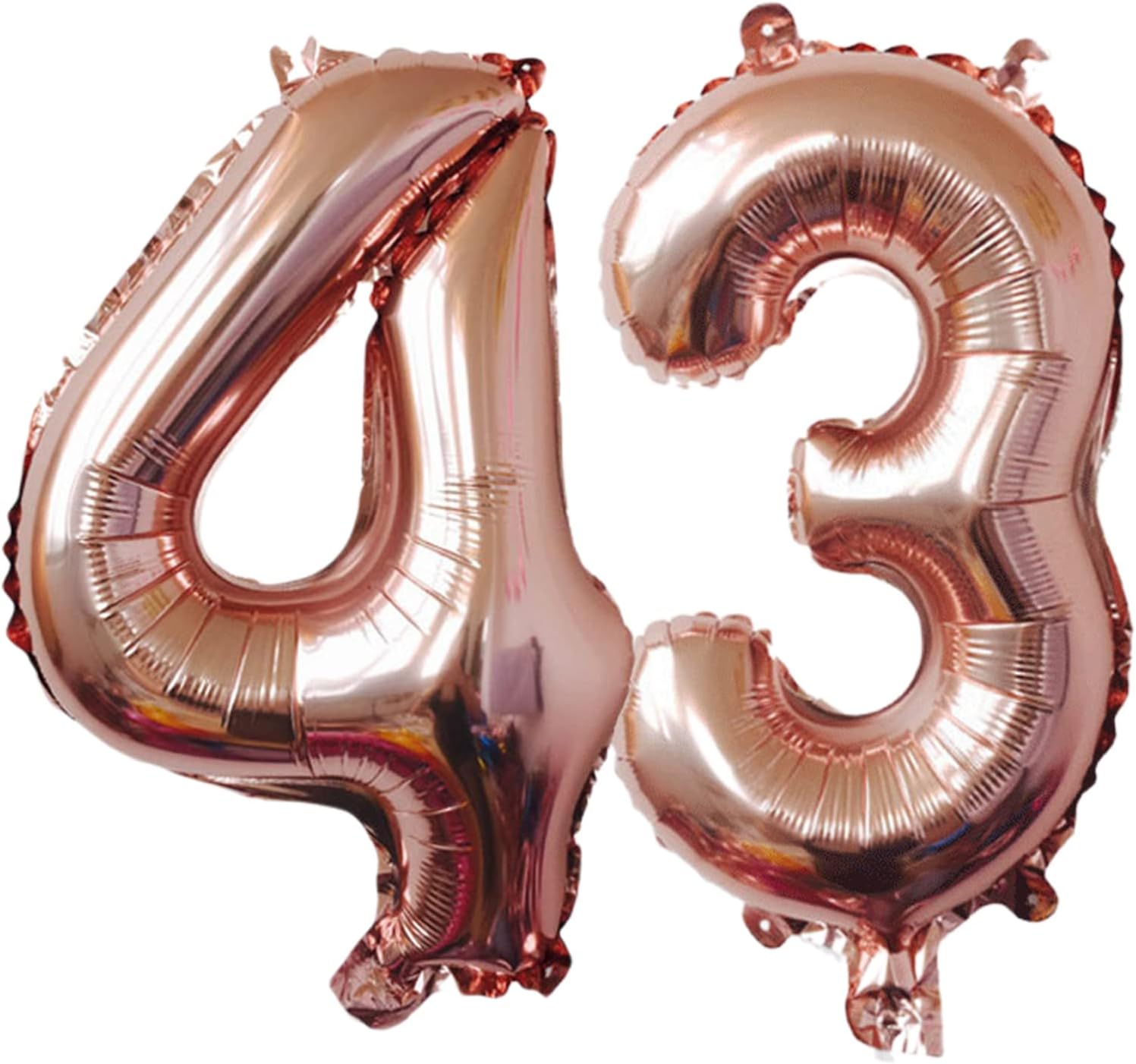 Globos digitales del número 43, globos del alfabeto de 32 pulgadas, globos de helio de dígito 43, globos grandes para suministros de fiesta de