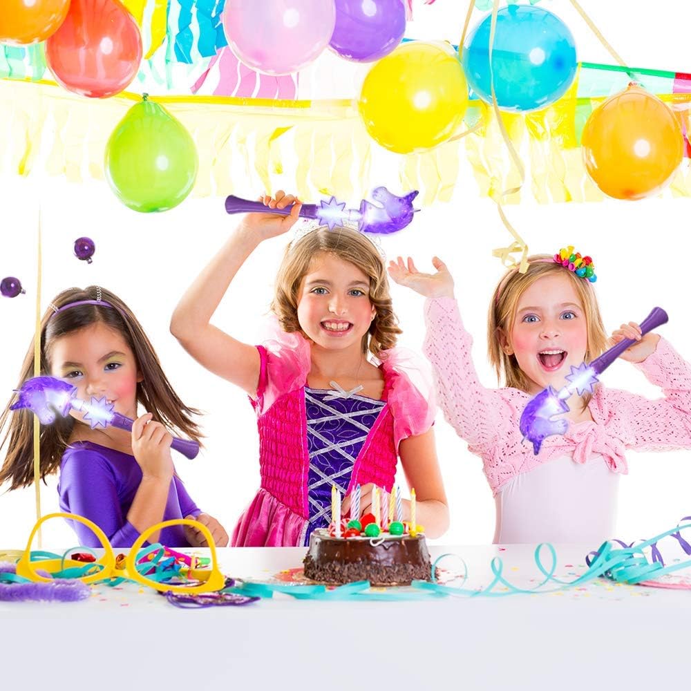 ArtCreativity Varita de unicornio iluminada, varita de princesa de 14.5 pulgadas con efecto LED intermitente y sonidos mágicos, baterías incluidas,