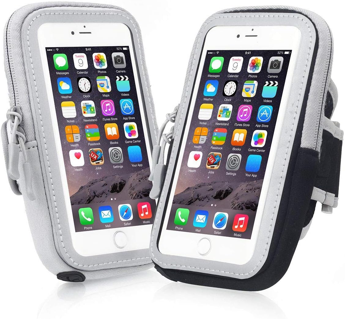 Brazalete deportivo de neopreno y nailon a prueba de sudor, para entrenamiento, correr, gimnasio, fitness, funda para teléfono celular para Samsung