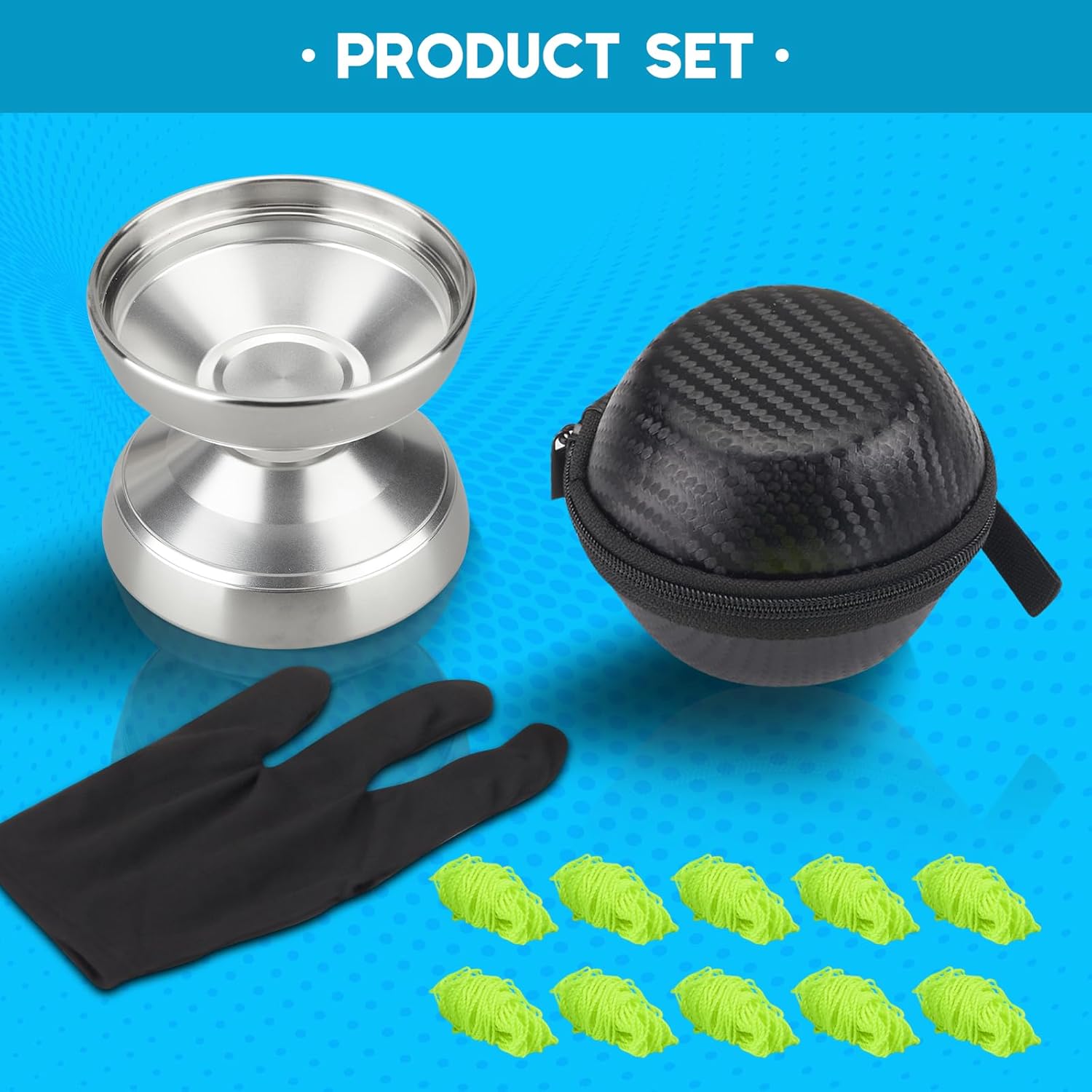 FETESNICE Yoyo Yoyo profesional bimetálico, yoyo insensible para niños, trucos de aluminio para jugadores avanzados de Yoyo, Yoyos Pro Competitivos
