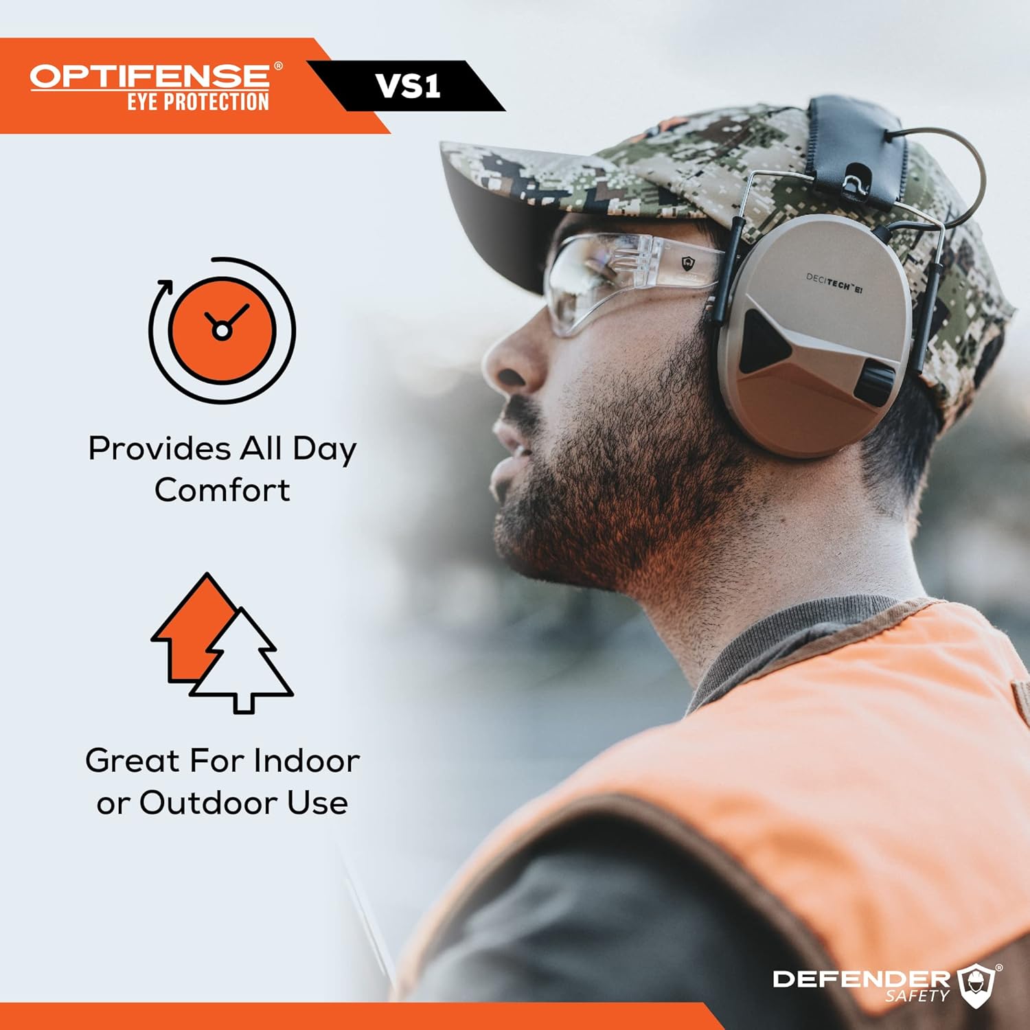 Defender Safety Gafas de seguridad VS1, paquete de 30, gafas protectoras de policarbonato, resistentes a los impactos, antiarañazos, ANSI Z87