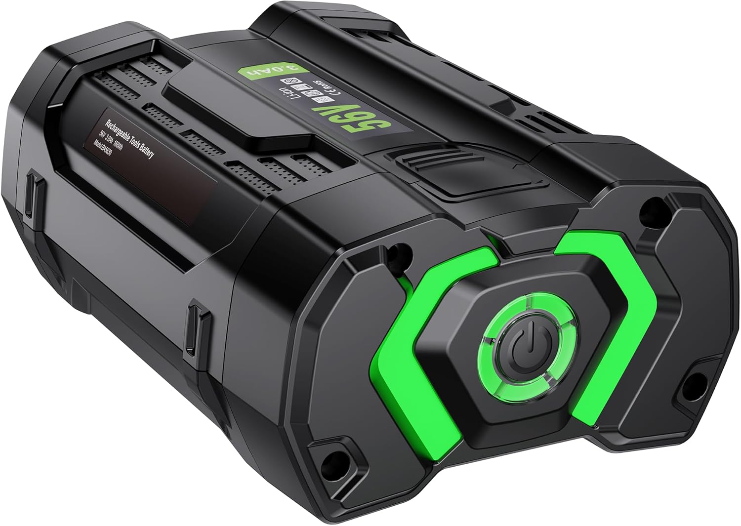 S SKSTYLE Reemplazo de batería de 3.0Ah para EGO 56V BA1400T compatible con todas las herramientas Power 56V EGO Power+, batería con indicador de