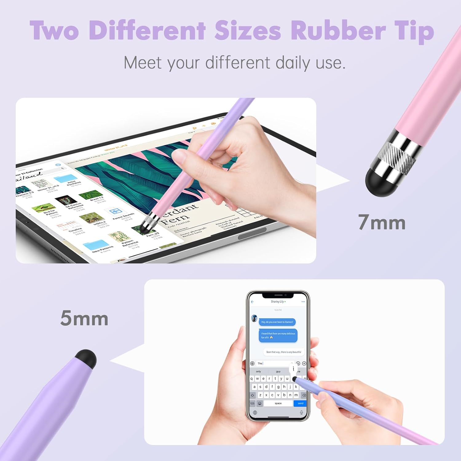 StylusHome Paquete de 5 lápices capacitivos para pantallas táctiles con puntas de goma de repuesto, 20 unidades para iPad, iPhone, Android