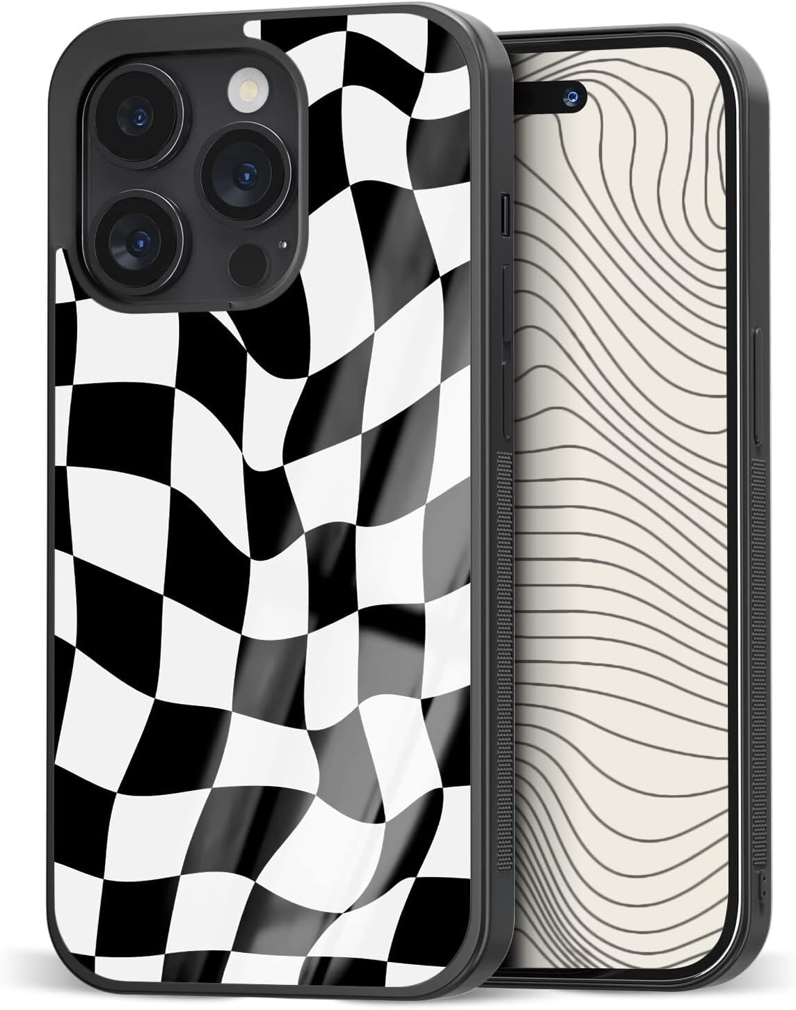 Fundas de teléfono con diseño de tablero de ajedrez para iPhone 5 6 7 8 11 12 13 14 Pro Max Plus Mini Xr Xs SE, Samsung A02 A10 A13 A42 A51 A52 A52