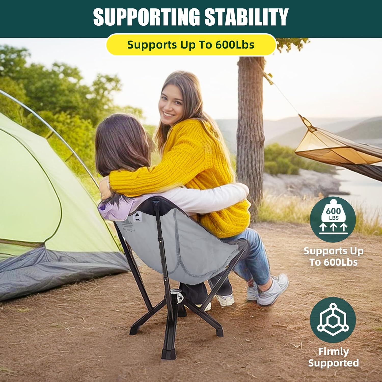 Silla plegable para exteriores, silla de campamento portátil, ligera, compacta, sillas plegables al aire libre para camping, playa, césped, playa,