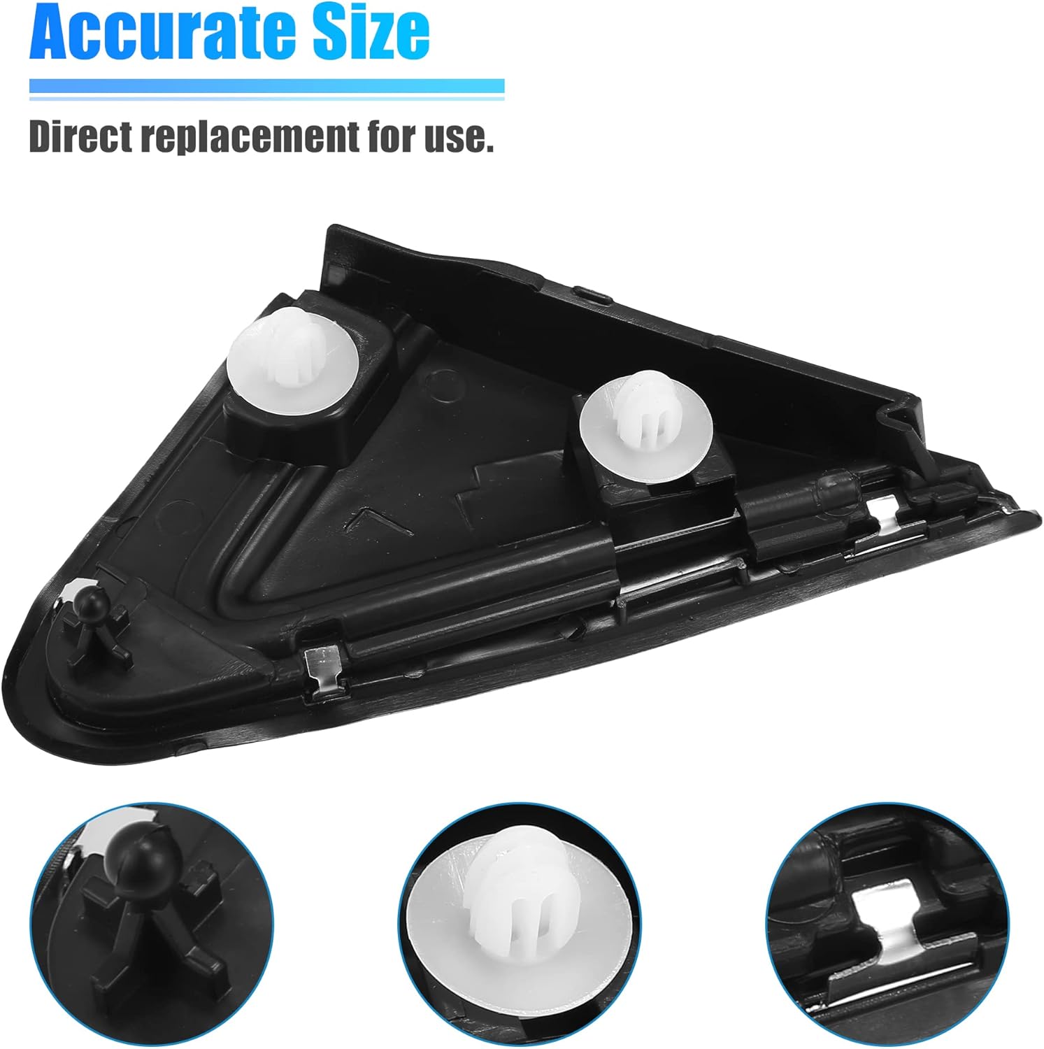 X AUTOHAUX Aplique de bandera de espejo lateral del conductor para Nissan Sentra 2013-2019 LH Mirror Flag Cover Door Corner Finisher Reemplazar