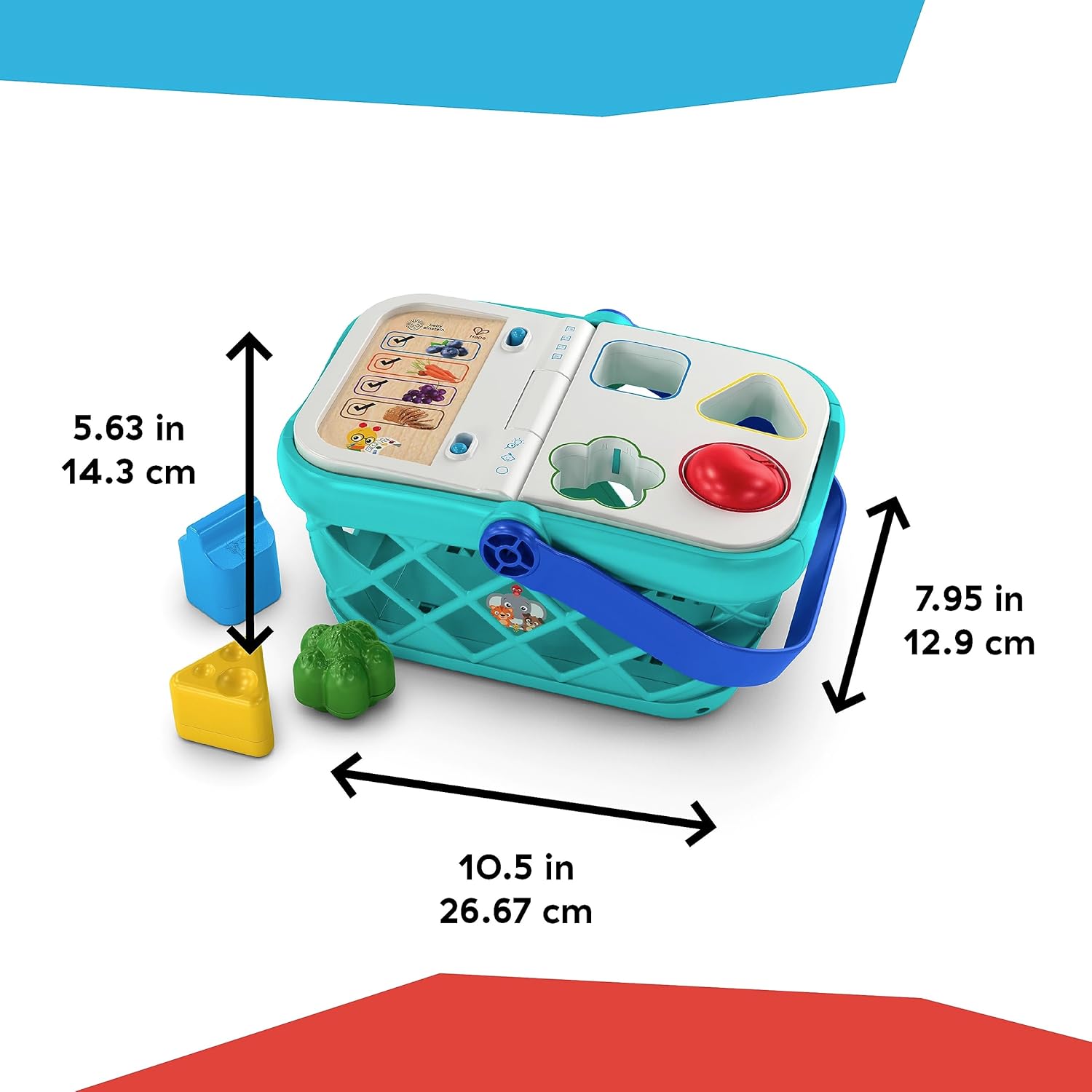 Baby Einstein + Hape Magic Touch pretend to shop juguete, con sonidos reales y música, a partir de 9 meses