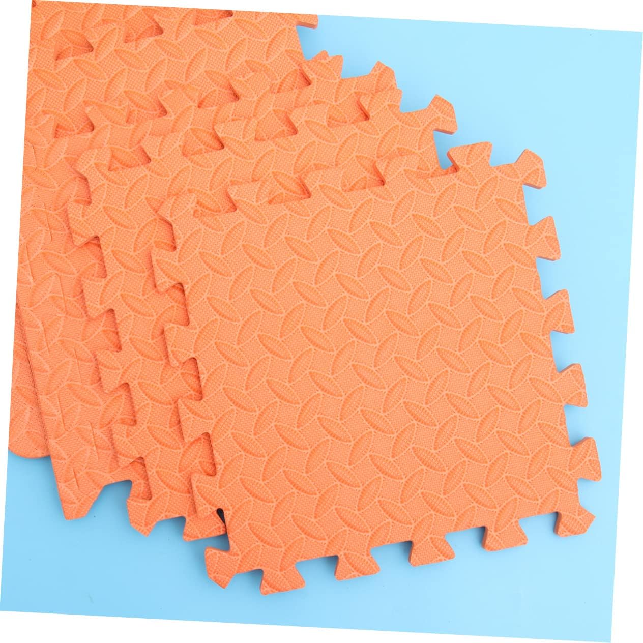 Kisangel Alfombra acolchada para niños, 6 unidades, azulejos de espuma, rompecabezas de piso, tapete extragrande, azulejos de Eva, tapete de