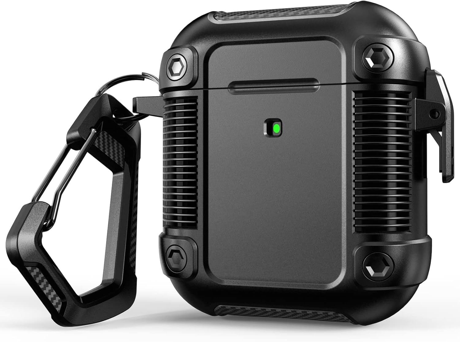 Lopnord Funda para AirPod, compatible con Apple AirPods de 2 generación con cerradura, funda protectora resistente para Airpod de 1 generación para