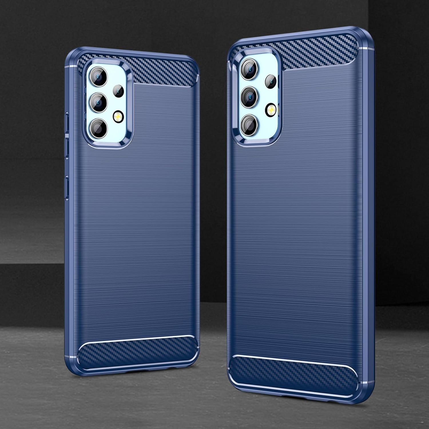 EUAGVQY Para Samsung A32 5G Galaxy A32 5G Caso Fibra de Carbono TPU Suave Antideslizante Durable Ligero Funda protectora para Samsung Galaxy A32 5G