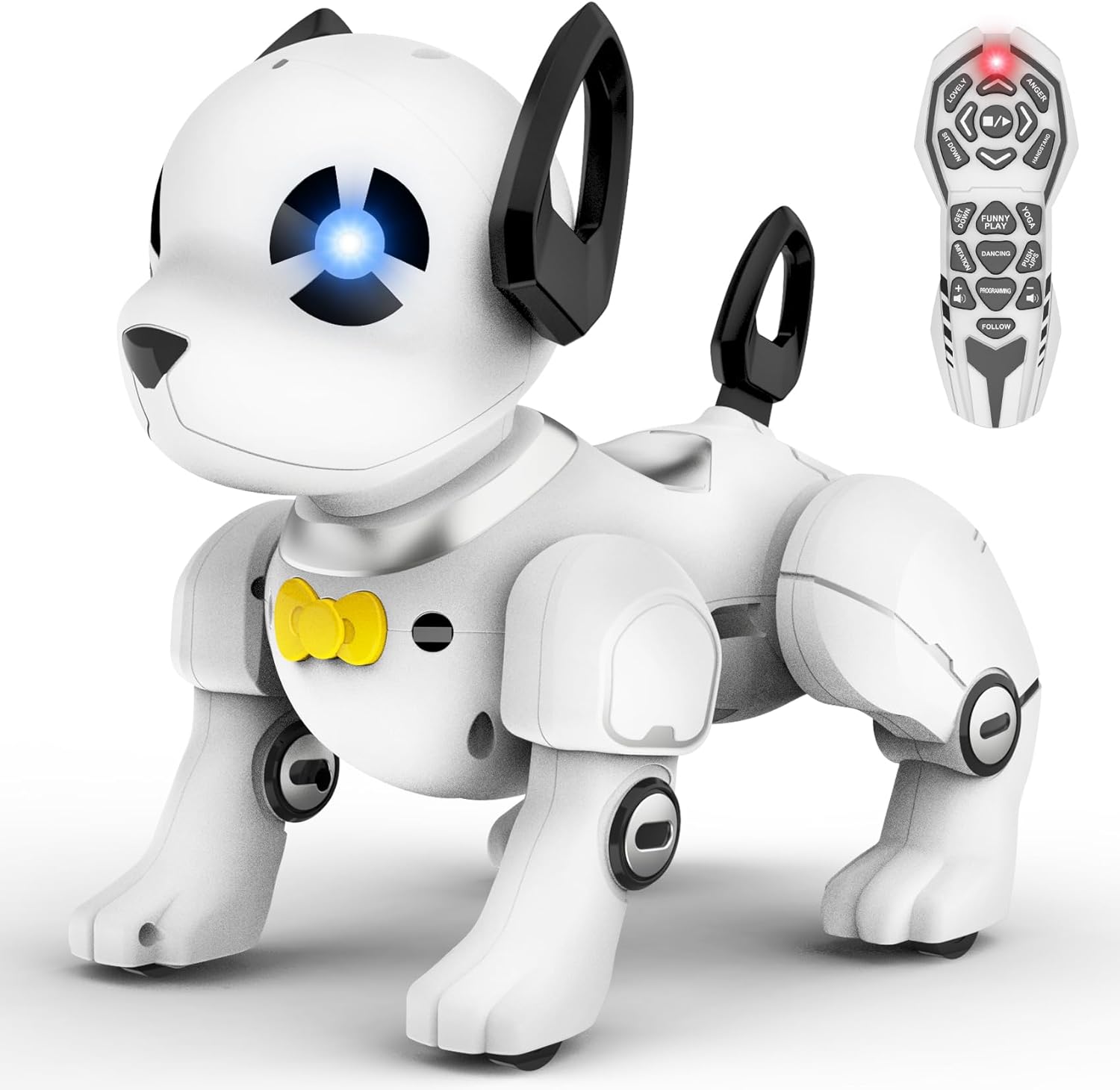 Robot de juguete para perros con control remoto, programable inteligente interactivo robótico, robot de acrobacias a control remoto, juguetes para