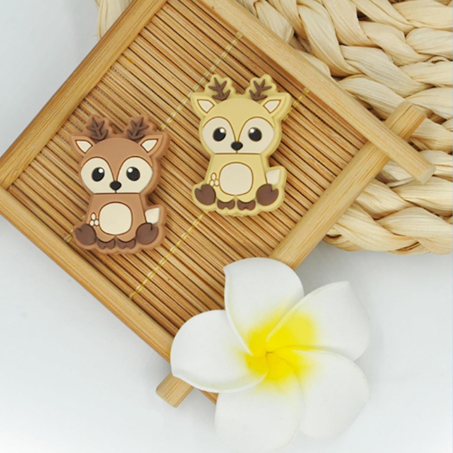 Cuentas de silicona focales de búho  Cuentas sueltas de animales suaves impresas a granel para bolígrafos, pulseras, collares, llavero, fabricación