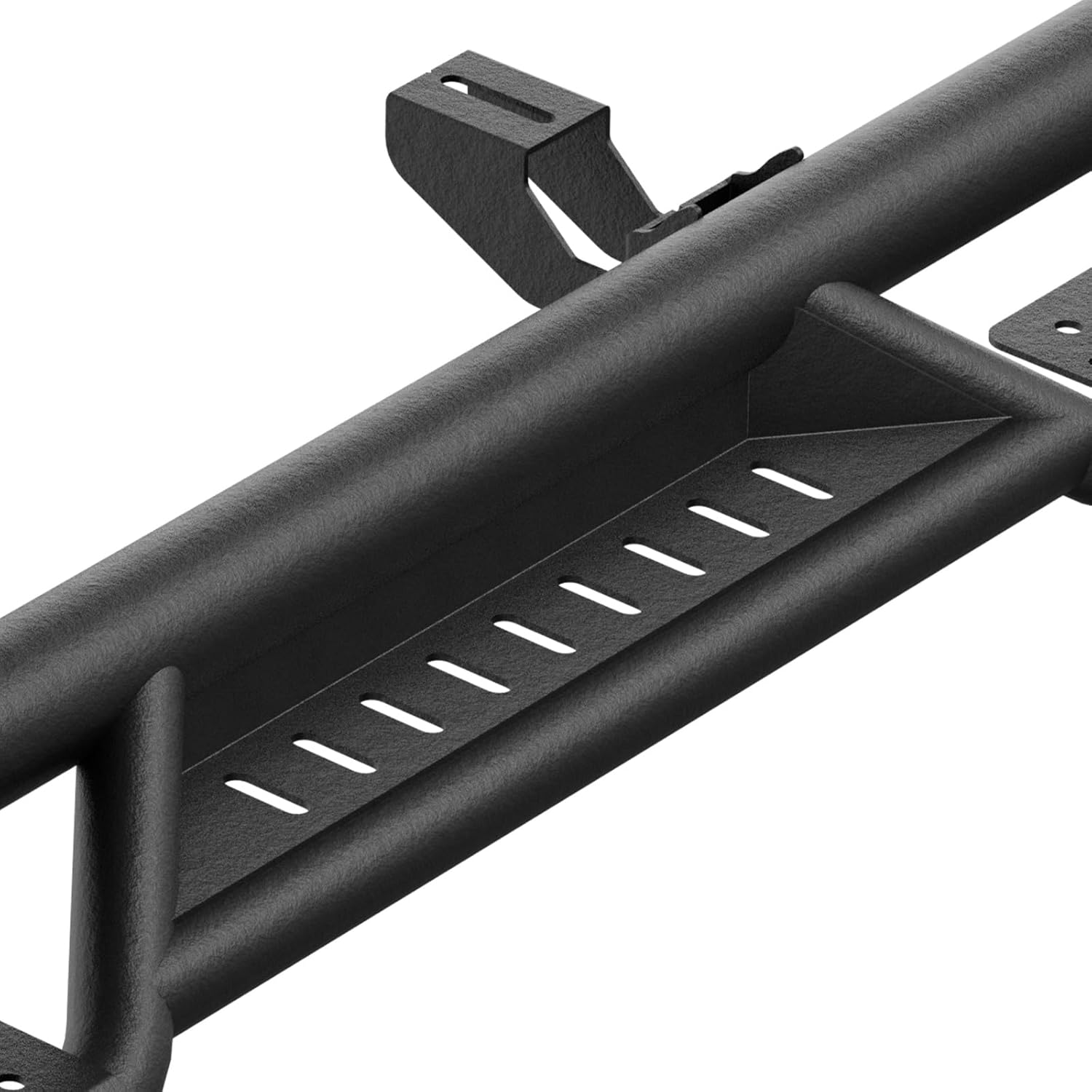 SUORTO – Estribos de dos escaleras laterales compatibles con Jeep Gladiator JT 2020, 2021, 2022, 2023, 2024, 4 puertas, barras Nerf de acero