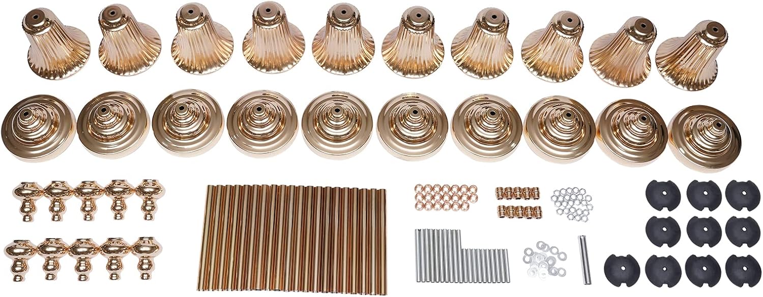 Jarrón dorado para centros de mesa, 10 jarrones de piso de 30.3 in30 pulgadas de alto, centros de mesa de boda para mesa de metal, soporte de flores