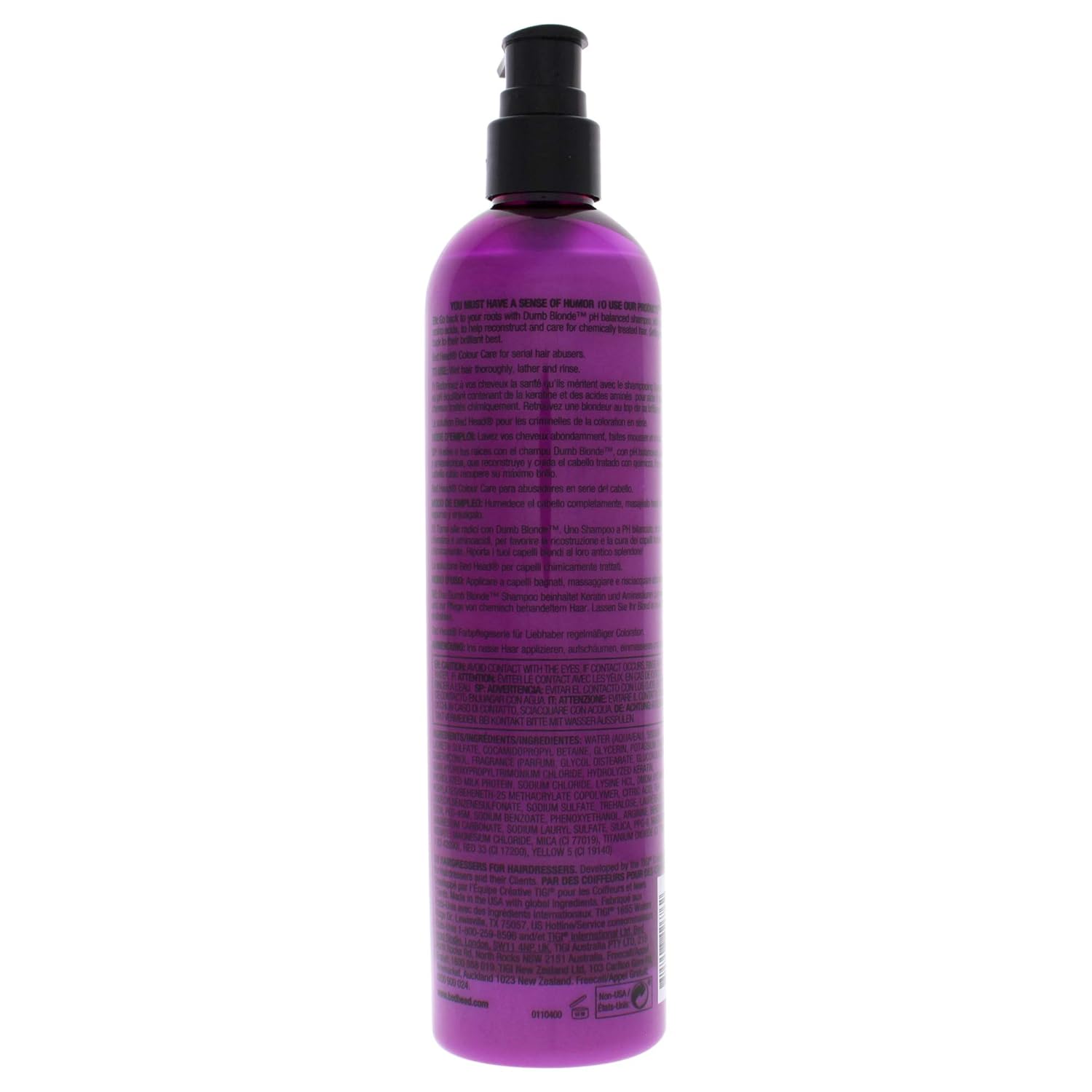 TIGI Bed Head Dumb Blonde Champú, 13.5 onzas líquidas