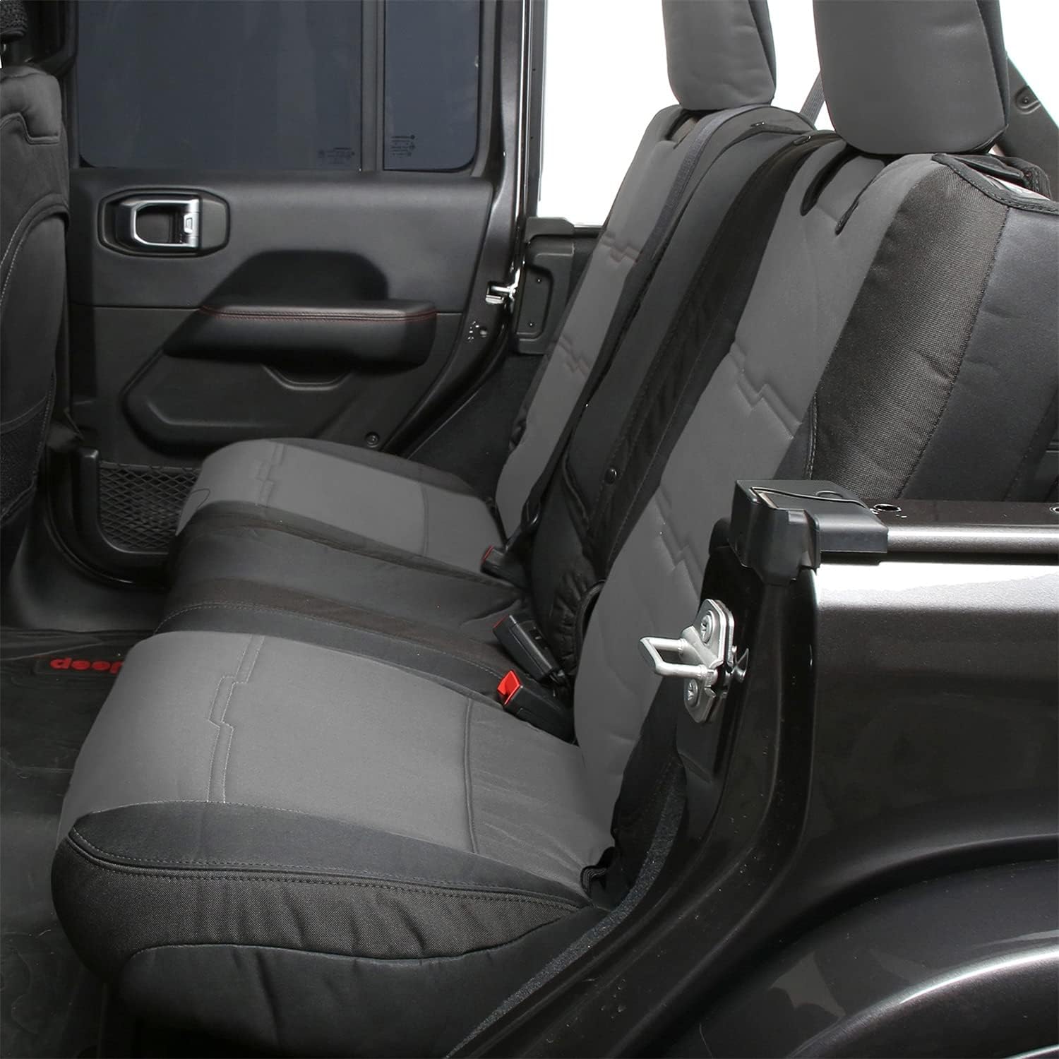 Smittybilt GEN2 – Juego de fundas de neopreno para asientos delanteros y traseros (carbónnegro) – 578122