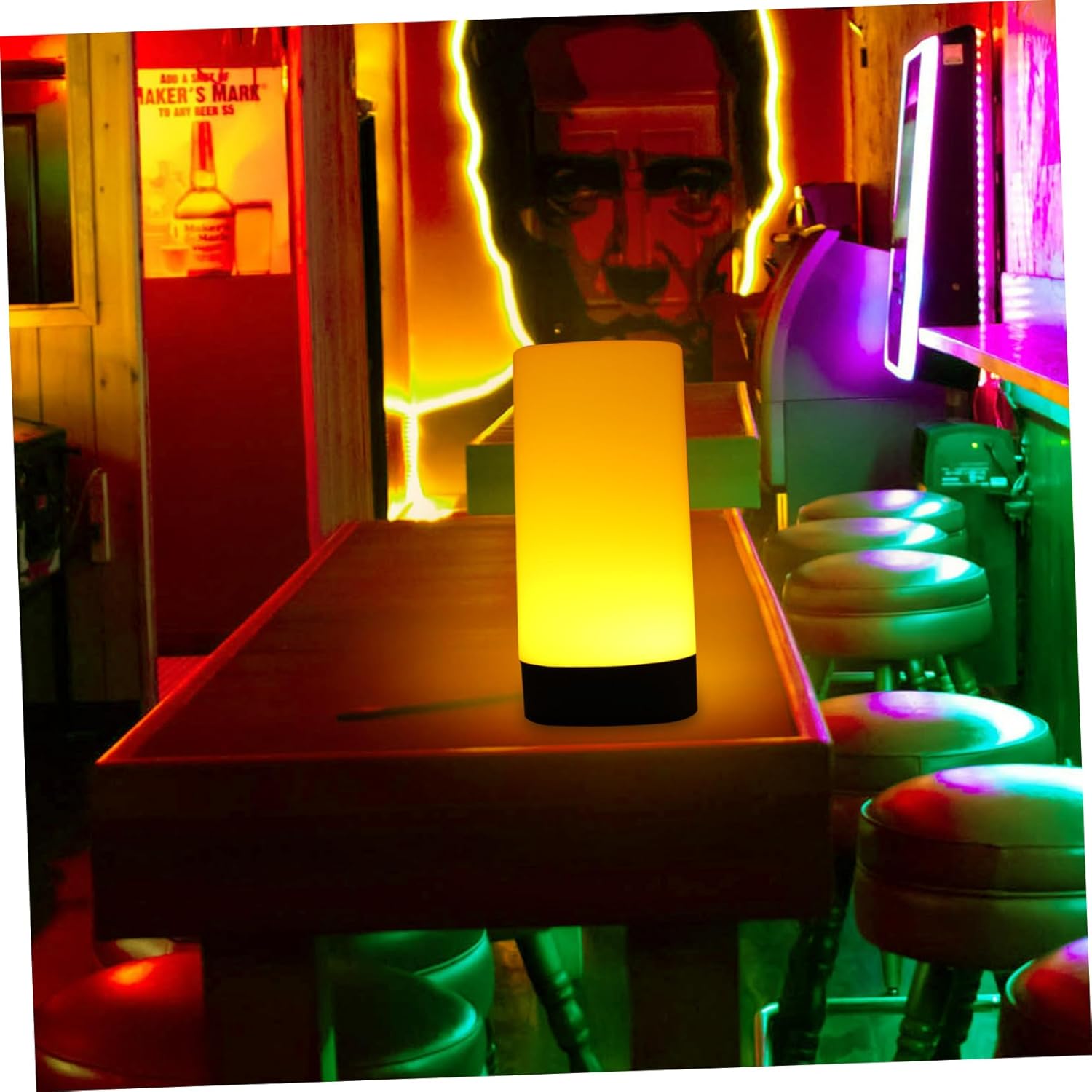 BESTOYARD 2 Pcs Led Desk Lamp Plastic Reading Lamp Rechargeable Lamp Romantic Bedside Light USB Rechargeable Lamps for Home Decorative Night Lamp