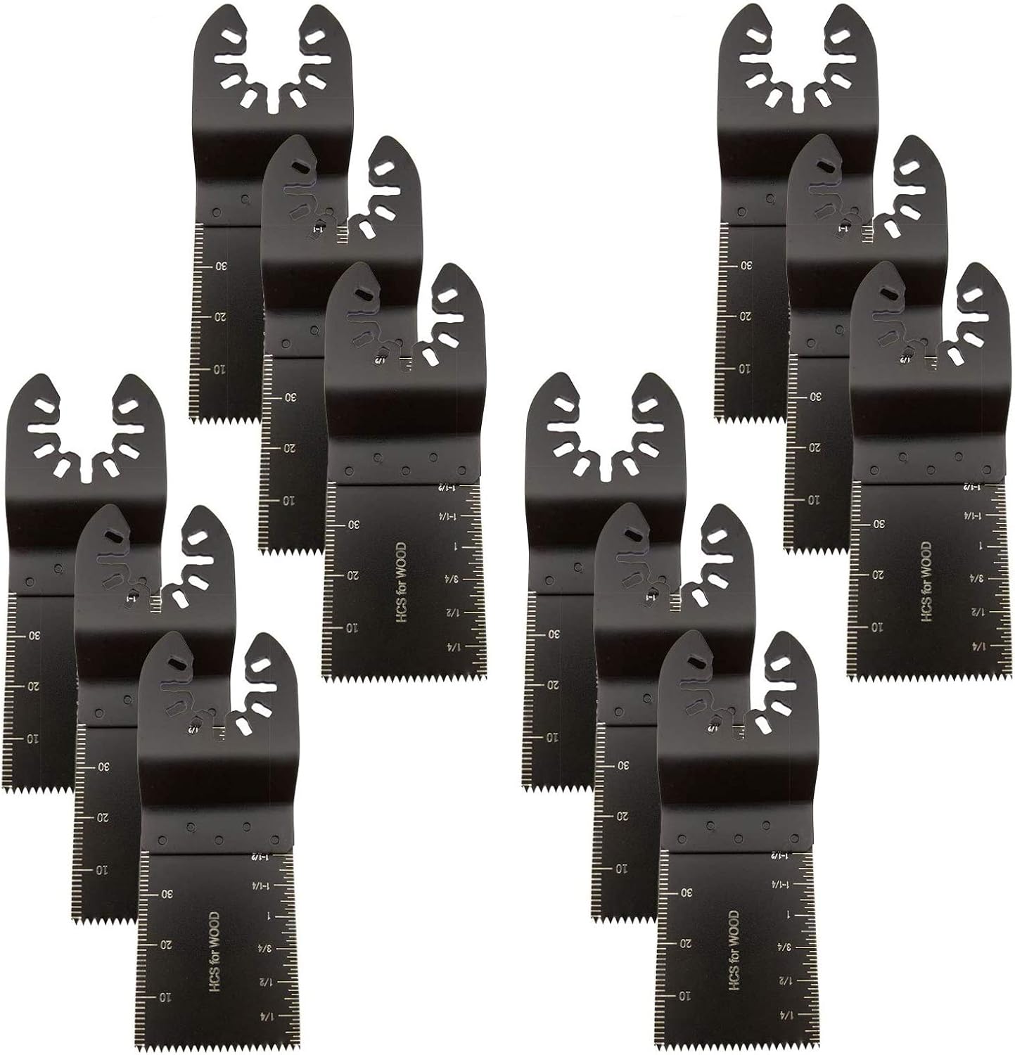 Juego de hojas de sierra oscilantes de madera mixta para Fein Multimaster, cable Porter Rockwell, Black & Decker, Bosch Craftsman, Ridgid Ryobi,