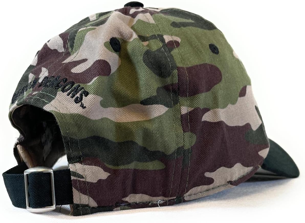 Mens NCAA Camo Hat Unisex College Cap Collegiate Woodland Camo Two-Tone Hat for Men and Women