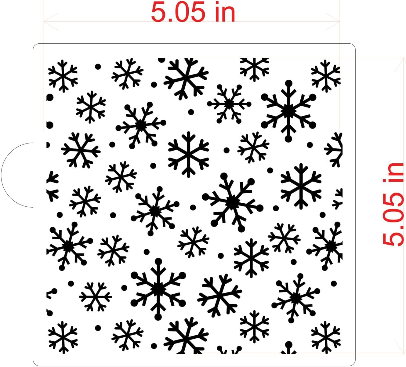 Plantilla de galletas y manualidades de copos de nieve CM036 por Designer Stencils