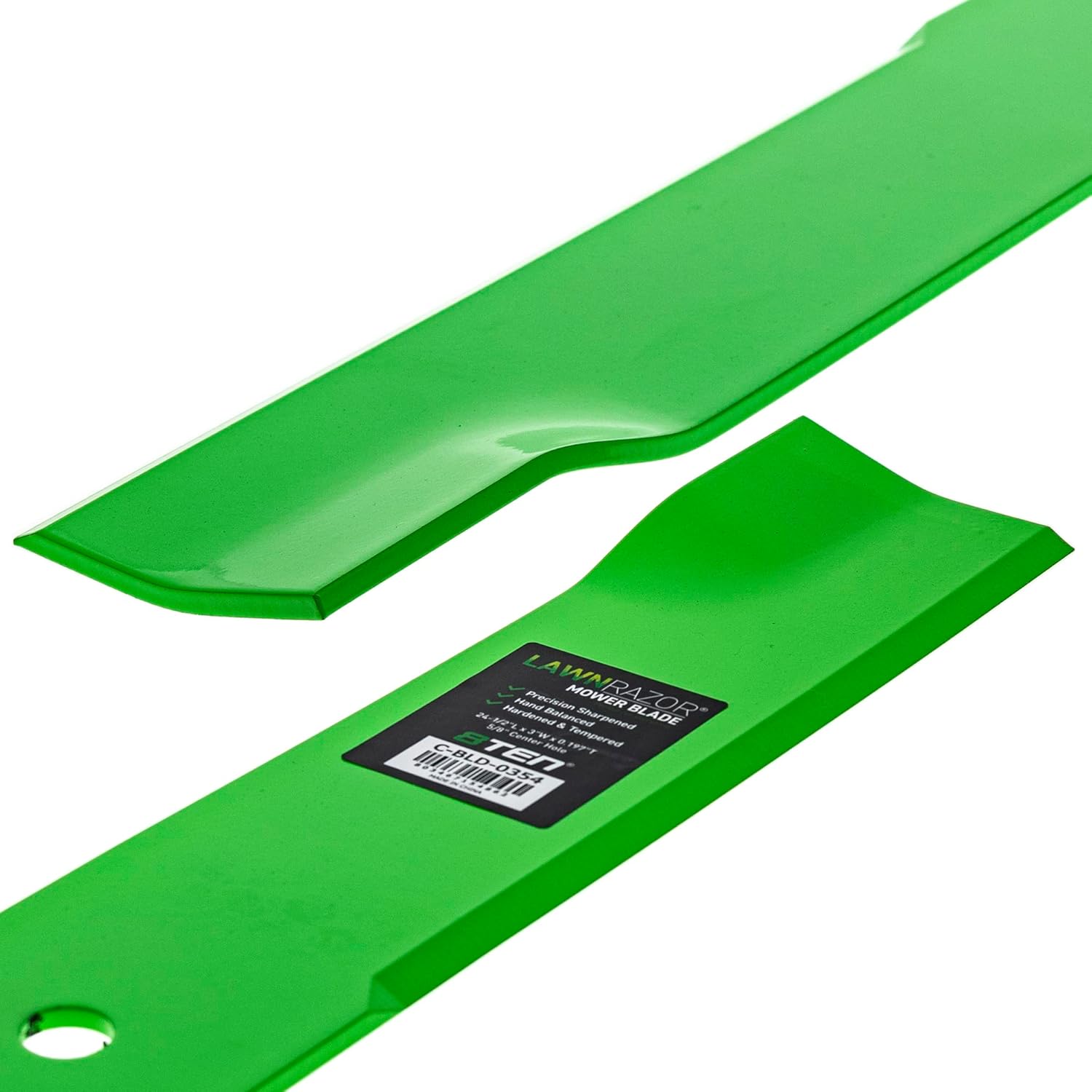 8TEN LawnRAZOR – Cuchilla para Exmark Lazer Z LC AC XP XS 72 pulgadas cubierta 103-2511 103-2511-S 1-643428 (elevación baja), paquete de 3