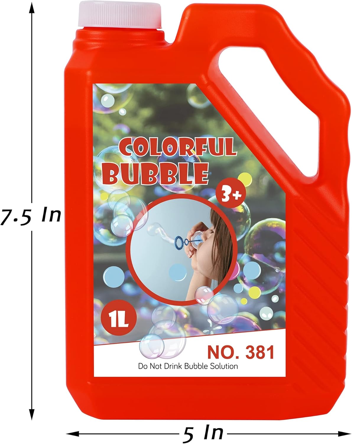 Solución concentrada de burbujas Lulu Home, solución de repuesto de burbujas de 1 L33.8 onzas de hasta 2.5 galones para máquina de burbujas de