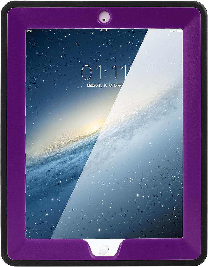 AICase – Funda para iPad 2, iPad 3, iPad 4, funda AICase Kickstand a prueba de golpes, resistente a los impactos, resistente, híbrida de tres capas,