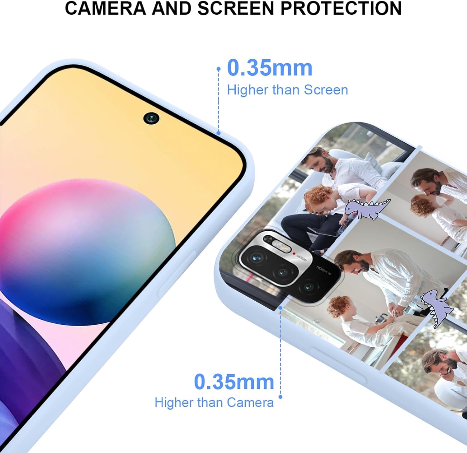 Eouine Funda de teléfono personalizada para Xiaomi Redmi Note 11 Pro (4G5G) 2022 (6.67 pulgadas)  Fundas de teléfono con imagen personalizable,