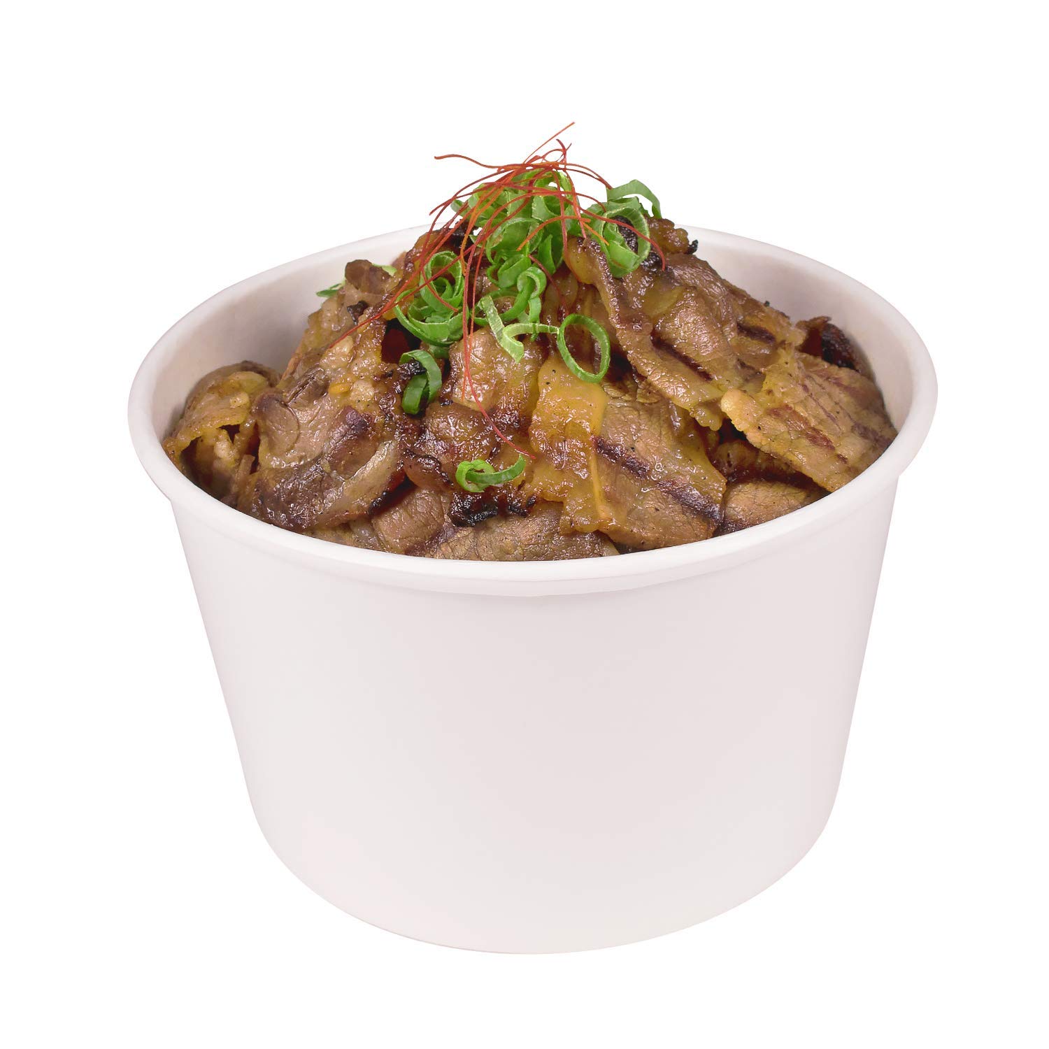 KARAT 28oz doble Poly container-142mm de alimentos, 600pcs (yogur contenedor de papel fríocaliente blanco) c-kdp28W