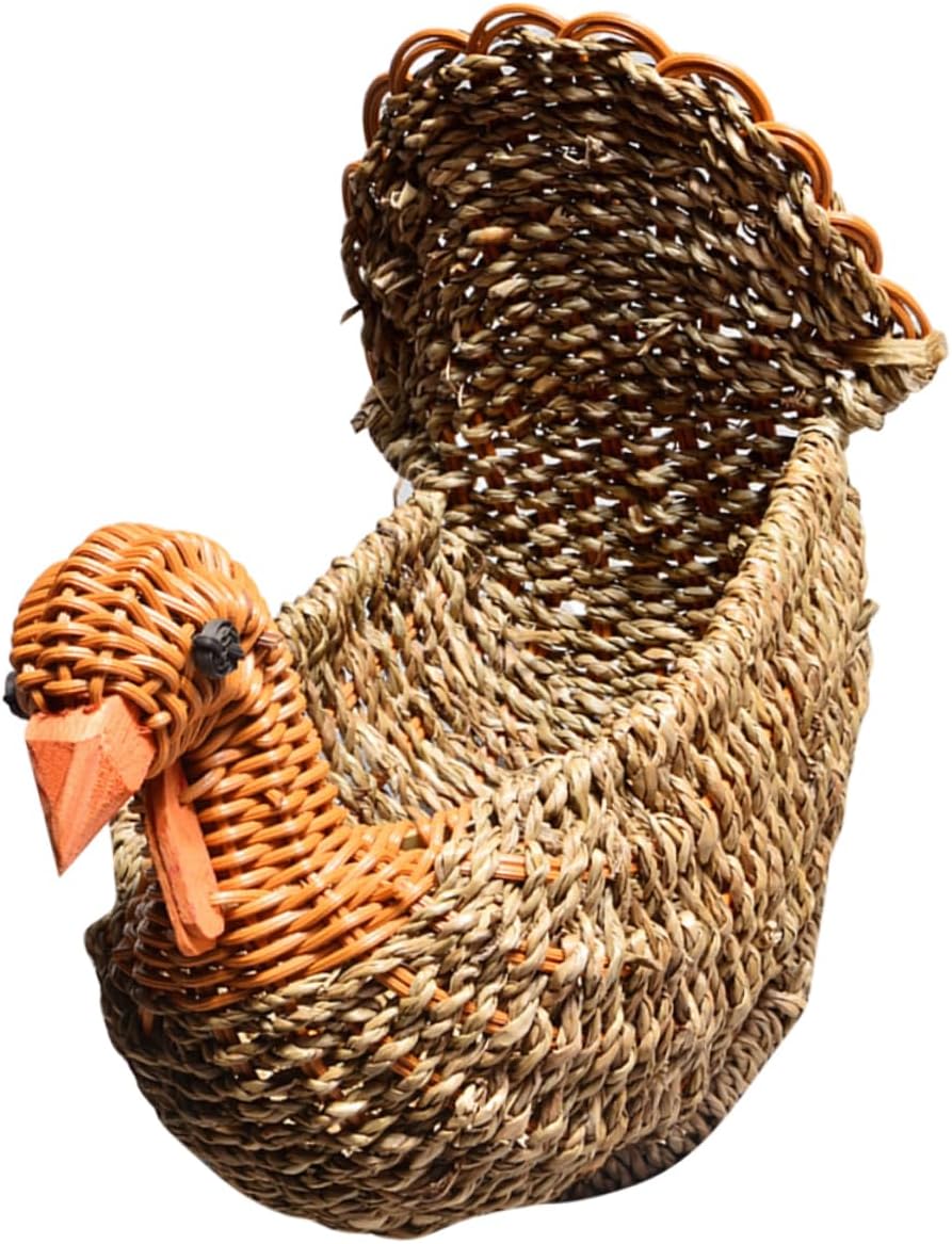 STOBAZA 2 cestas de paja para pavo, cesta circular para aperitivos, bandeja tejida a mano, cesta de verduras, cesta de tocador, cestas para