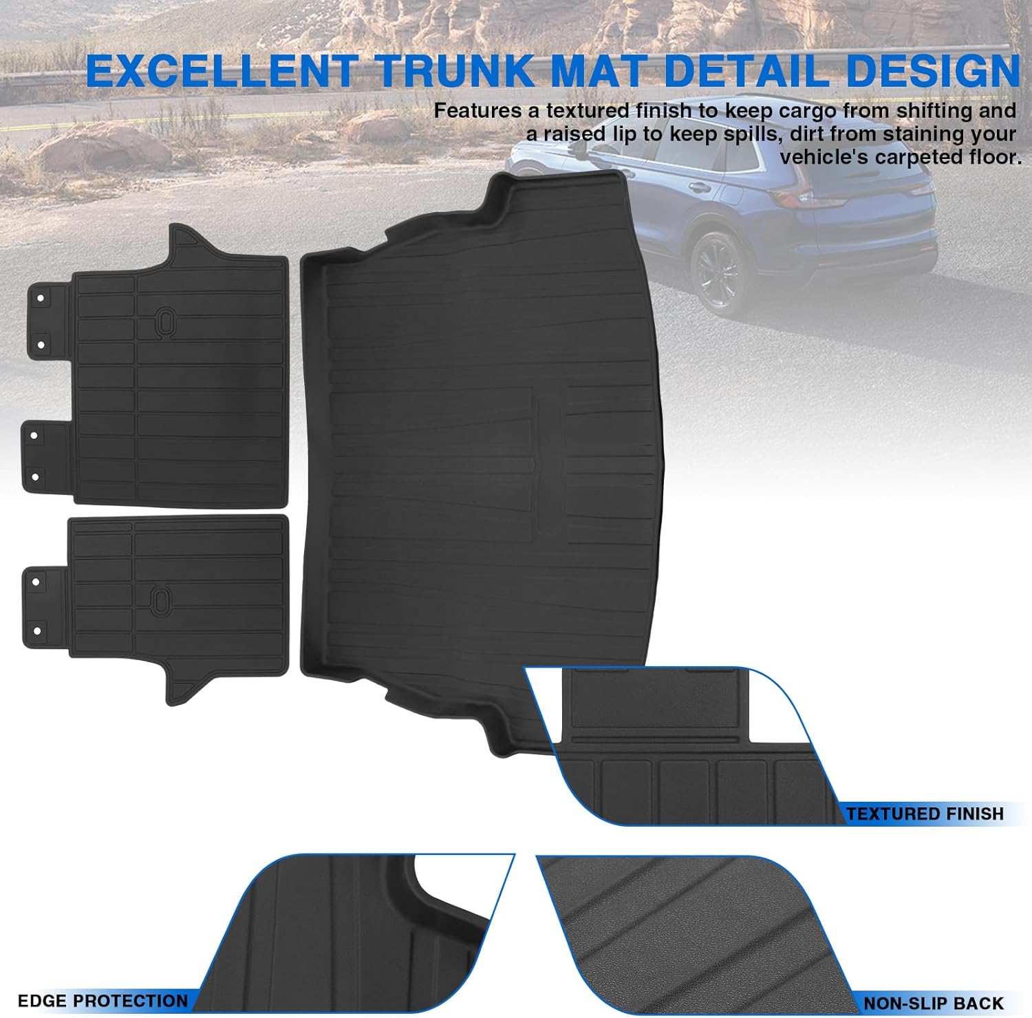 Forro de carga para maletero trasero, cubierta trasera para RAV4 RAV 4 2019 2020 2021 2022 2023 bandeja de maletero alfombrillas de carga para