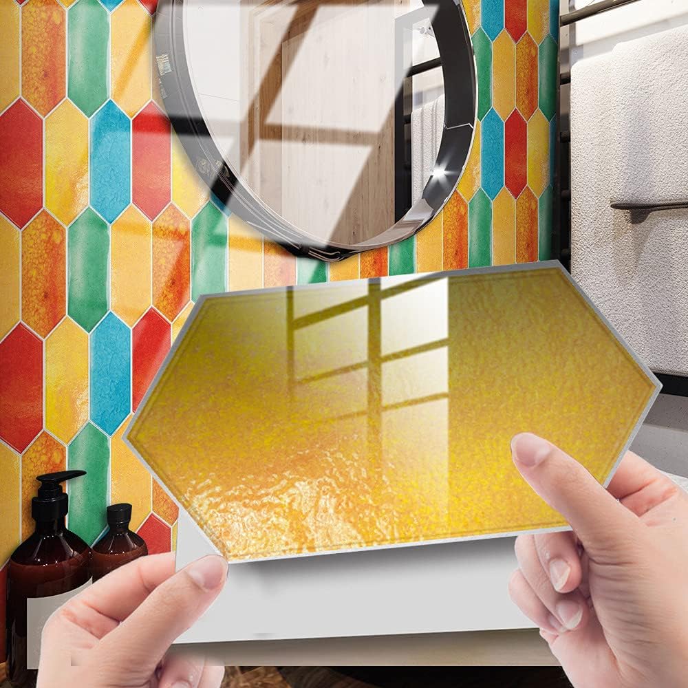 Azulejos de despegar y pegar, impermeables, para salpicaduras de cocina, azulejos de diamante, autoadhesivos, azulejos de pared de PVC, azulejos de