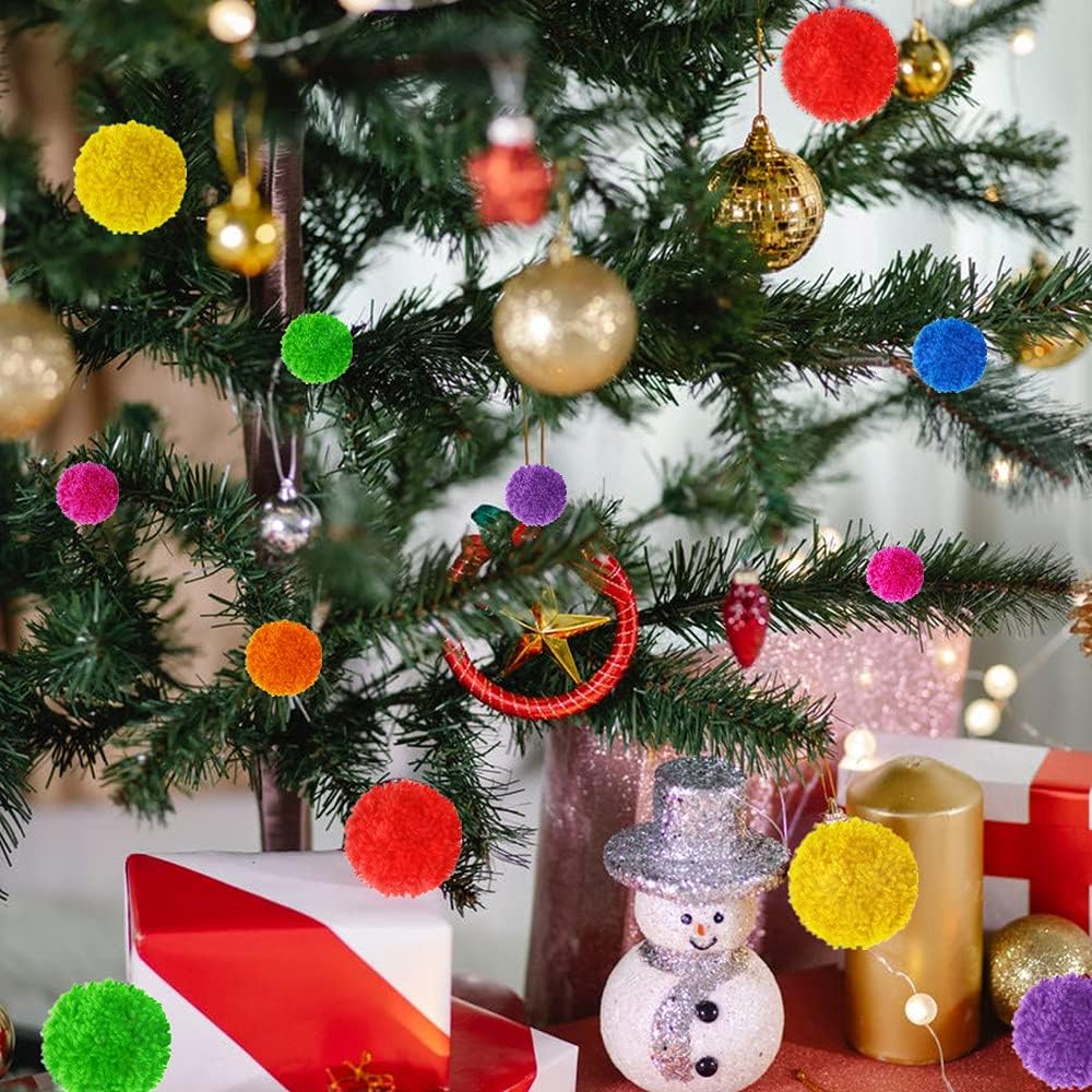 Máquina para hacer pompones, 4 tamaños para tejer bolas de pelusa, agujas, manualidades, manualidades, juego de herramientas de lana, decoración + 1