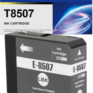T850 Cartucho de tinta remanufacturado T8507 Cartucho de tinta negro claro de repuesto para impresora EPS0N Surecolor P800 (paquete de 1, negro T850 Cartucho de tinta remanufacturado T8507 Cartucho de tinta negro claro de repuesto para impresora EPS0N Surecolor P800 (paquete de 1, negro